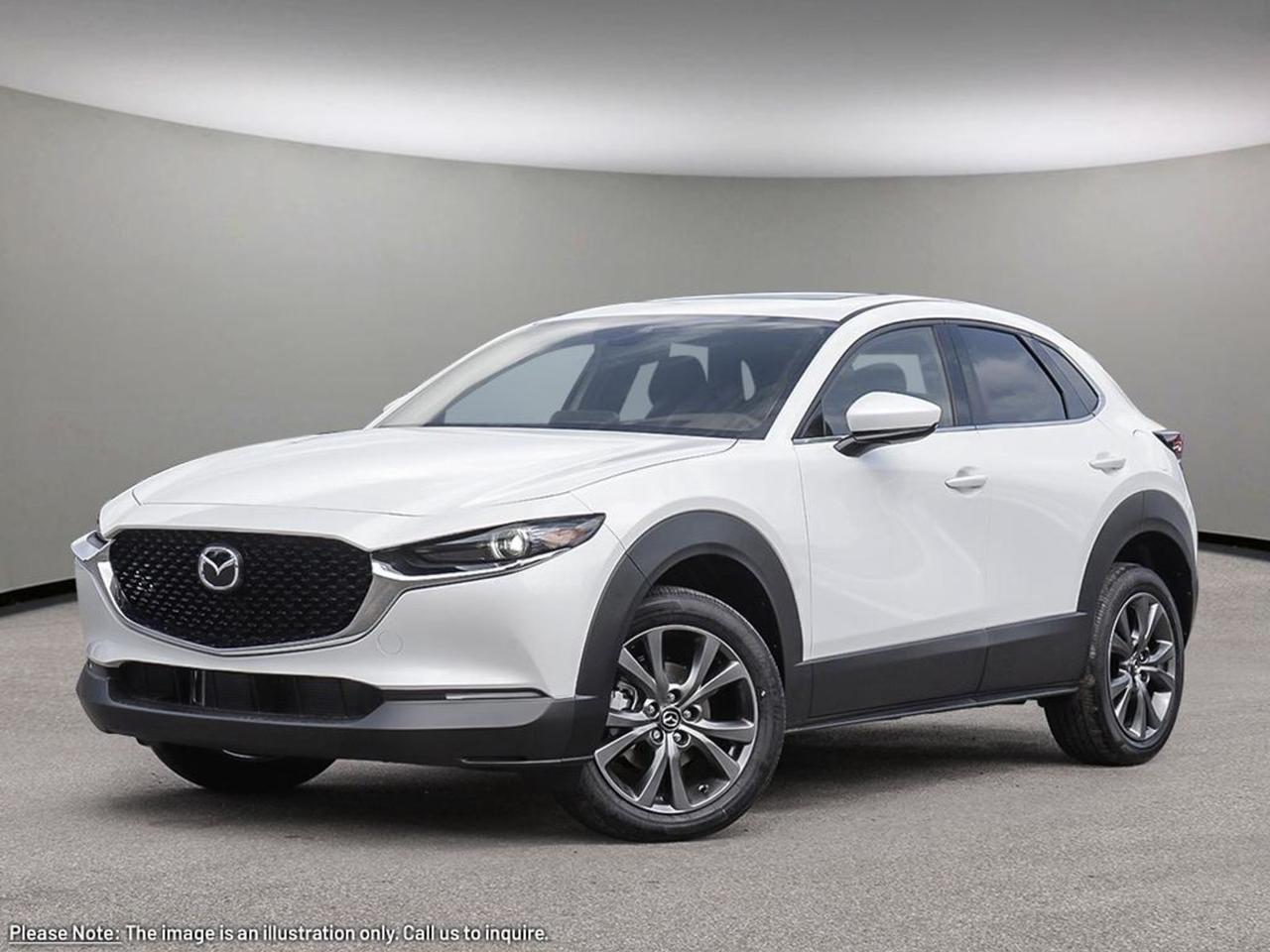 **2026 MazdaCX30GTAWD  The Compact SUV That Redefines Everyday Excellence**Meet the 2026 MazdaCX30GT, the only crossover that gives you a 2.5L SKYACTIVG I4 paired with a 6speed SKYACTIVDrive automatic and fulltime AWDso you get spirited performance and confidence on any road. **Why the GT stands out:** - **Premium comfort:** Poweradjustable 10way driver seat with lumbar support and memory, leather upholstery, heated front seats, and a heated steering wheel keep you cozy in every season. - **Cuttingedge tech:** 10.2inch touchscreen with Mazda Connected Services, integrated navigation, voiceactivated climate control, and a Bose premium sound system deliver a truly modern cabin. - **Safety first:** Level2 driverassist suiteincluding lanedeparture prevention, blindspot monitoring, forwardcollision mitigation, adaptive cruise with stopandgo, and trafficsign recognitionhelps you stay protected mile after mile. - **Allweather capability:** Automatic fulltime AWD, allspeed ABS, electronic stability control, and a robust suspension (independent front struts, semiindependent rear) give you composure on wet, snowy or winding roads. - **Everyday convenience:** Power liftgate, powerfolding mirrors with reversetilt, remotestart via the Mazda app, wireless phone charging, and a 12inch panoramic sunroof make life effortless. In short, the 2026 CX30GT AWD blends Mazdas legendary ZoomZoom dynamics with luxurygrade appointments and the most advanced safety suite in its class. Come test drive it today and experience a compact SUV that truly works as hard as you do.Go Mazda is an AMVIC licensed business