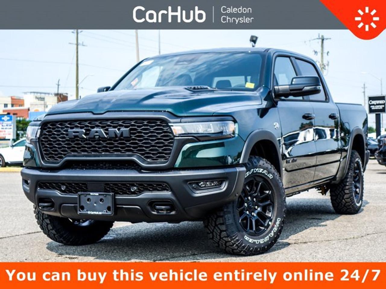 <p> This Ram 1500 boasts a Twin Turbo Regular Gasoline I-6 3.0 L/183 engine powering this Automatic transmission. ENGINE: 3.0L I6 HURRICANE SO TWIN TURBO ESS  (STD), Wheels: 18 x 8 Painted Mid-Gloss Black, Voice Recorder. <p> This Ram 1500 Features the Following Options <br /> Vinyl Door Trim Insert, Variable Intermittent Wipers, Valet Function, USB Mobile Projection, Trip Computer, Transmission: 8-Speed Automatic, Transmission w/Driver Selectable Mode, Trailer Wiring Harness, Tires: LT275/70R18E OWL All-Terrain, Tire Specific Low Tire Pressure Warning. </p> <p>Drive Happy with CarHub<br>*** All-inclusive, upfront prices -- no haggling, negotiations, pressure, or games*** Purchase or lease a vehicle and receive a $1000 CarHub Rewards card for service *** All available manufacturer rebates have been applied and included in our sale price*** Purchase this vehicle fully online on CarHub websites</p> <p>Transparency Statement<br>USED VEHICLES:Online prices and payments are for finance purchases -- please note there is a $850 safety certification fee. if not Certified, then as per OMVIC Regulations the vehicle is deemed to be not drivable and Not Certified. Cash purchases for used vehicles have a $2,350 surcharge which includes the safety certification (the finance price + $2,350).NEW VEHICLES:New financed vehicles are subject to an $ 850 Processing Fee. New cars priced at over $100,000 including add-ons or accessories are subject to the additional federal luxury tax.While every effort is taken to avoid errors, technical or human error can occur, so please confirm vehicle features, options, materials, and other specs with your CarHub representative. This can easily be done by calling us or by visiting us at the dealership. CarHub used vehicles come standard with 1 key. If we receive more than one key from the previous owner, we include them with the vehicle. Additional keys may be purchased at the time of sale. Ask your Product Advisor for more details. Payments are only estimates derived from a standard term/rate on approved credit. Terms, rates and payments may vary. Prices, rates and payments are subject to change without notice. Please see our website for more details.</p></p>