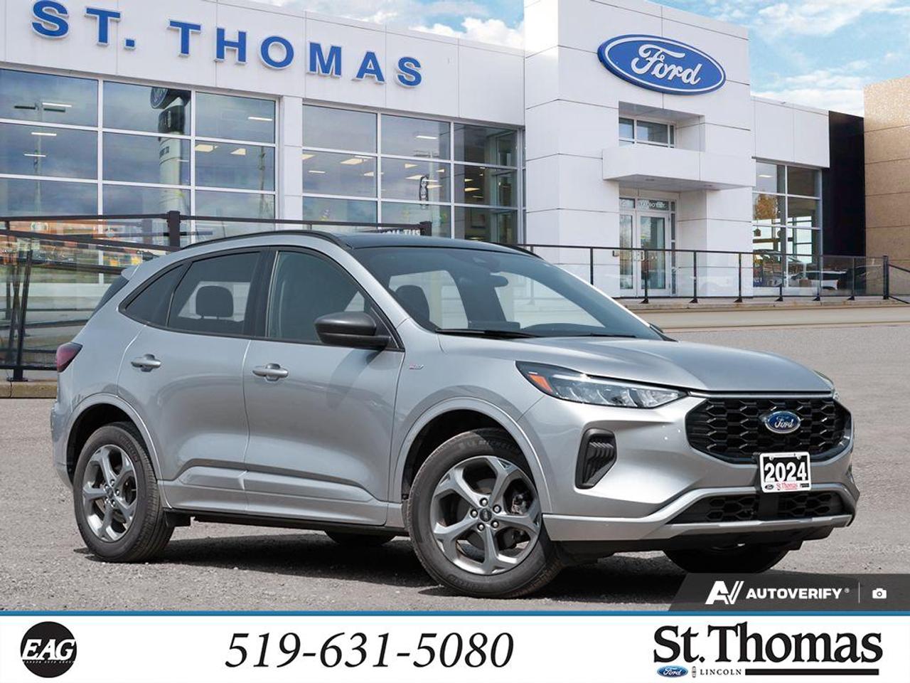 Recent Arrival!<br>AWD, Adaptive Cruise Control w/Stop-and-Go, Cold Weather Package, Connected Navigation, Digital Rear View Camera, Equipment Group 300A, Evasive Steering Assist, Ford Co-Pilot360 Assist+, Fully automatic headlights, Heated Front Row Seats, Heated Premium-Wrapped Steering Wheel, Heated Sideview Mirrors, Lane Centring Assist, Power Liftgate, Rear Parking Sensor, Remote Start System, Speed Sign Recognition, SYNC 4 Communications & Entertainment System, SYNC 4 w/Enhanced Voice Recognition, Tech Pack #1, Wheels: 18 Rock Metallic Painted Aluminum.<br>Odometer is 5154 kilometers below market average!<br><br>AWD<br>8-Speed Automatic 1.5L EcoBoost<br>Silver<br>CARFAX Canada No Reported Accidents