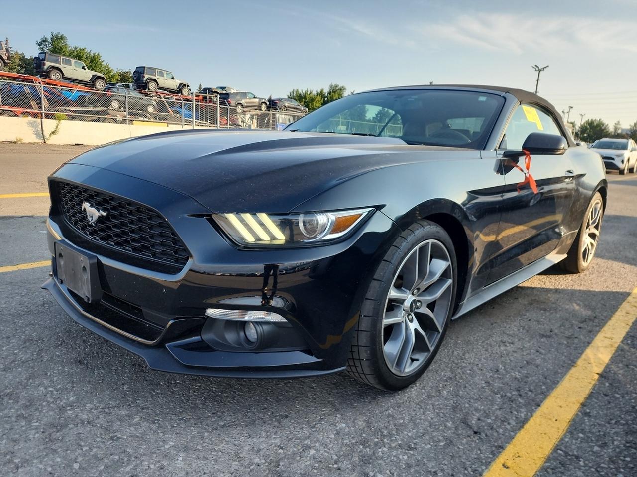 Used 2016 Ford Mustang 2DR CONV ECOBOOST PREMIUM-LEATHER-NAV-1 OWNER for sale in Tilbury, ON