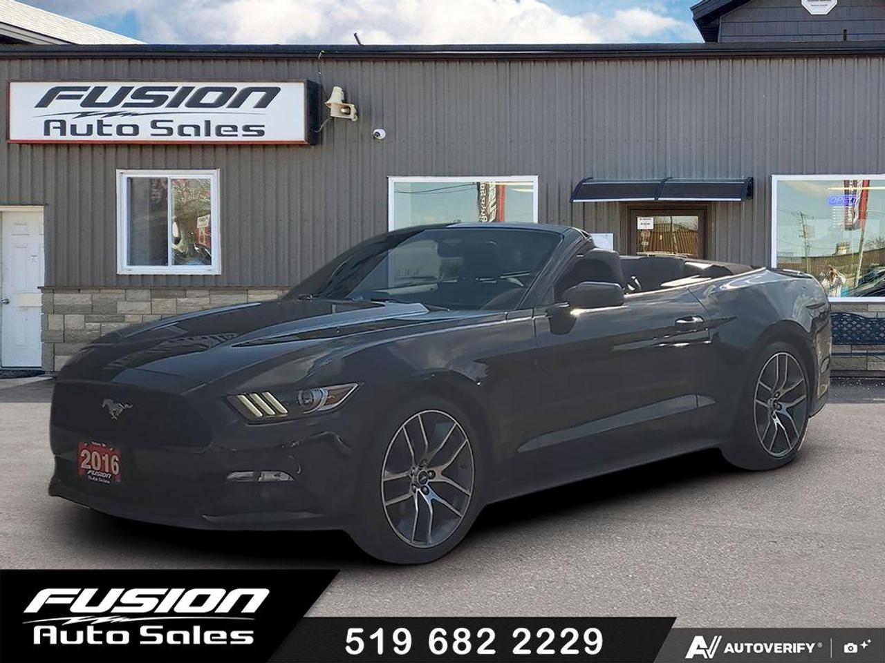2016 Ford Mustang 2DR CONV ECOBOOST PREMIUM-LEATHER-NAV-1 OWNER - Photo #1