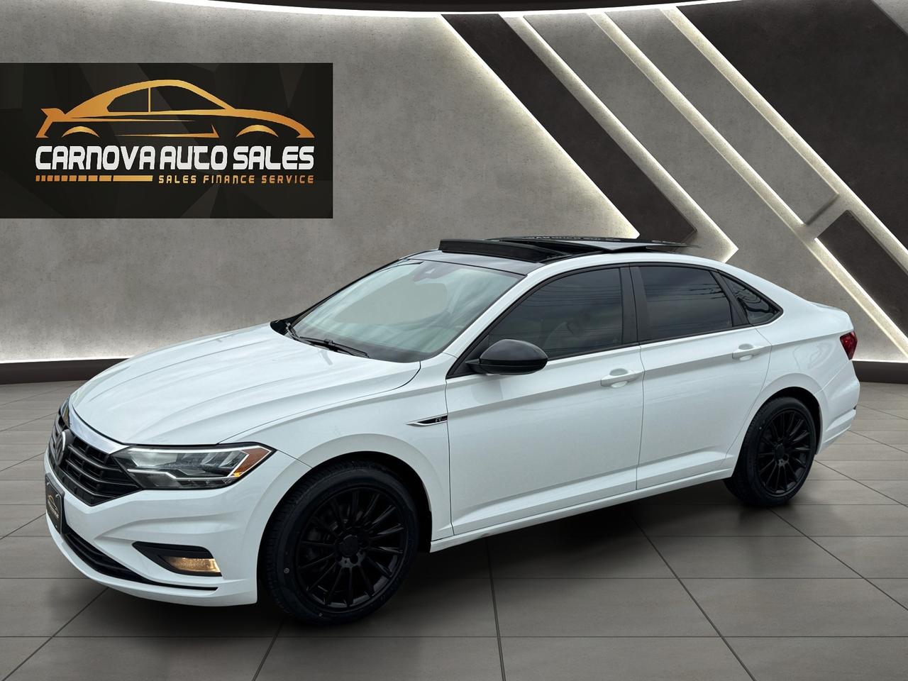 Used 2019 Volkswagen Jetta Highline 1.4L TSI Turbo+Leather+Roof+New Tires for sale in Windsor, ON