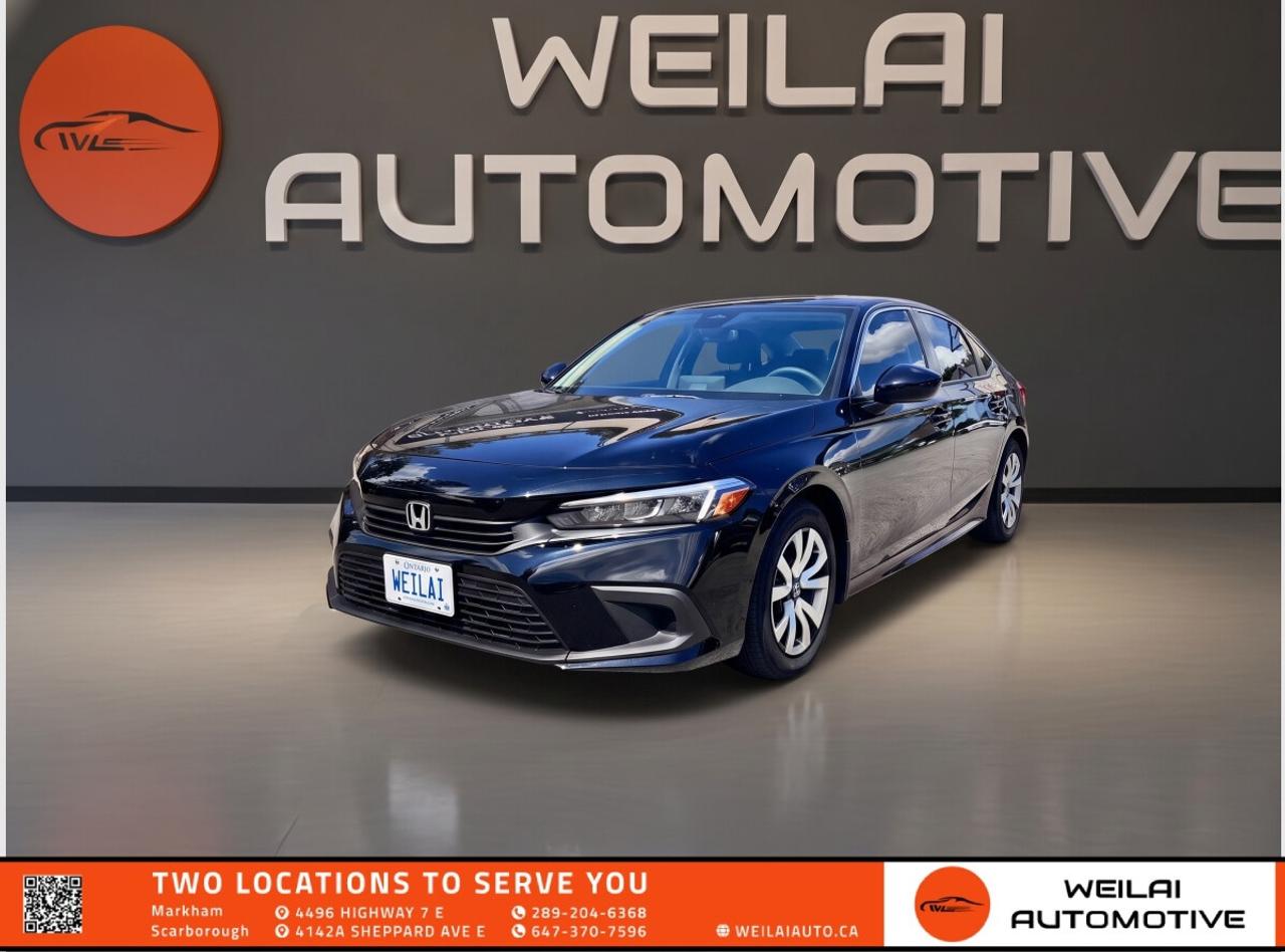 18-Inch Gloss Black Alloy Wheels | Apple CarPlay and Android Auto | Heated Front Seats | Blind Spot Information System | Remote Engine Starter | Low credit? No credit? Established Credit? We accept ALL!!! - Contact Us Today!Test Drive the 2025 HONDA Civic Sport Today! The 2025 Honda Civic Sport offers the perfect blend of athletic styling, reliable performance, and everyday practicality. With its refreshed design, engaging handling, and exceptional fuel economy, this sedan is built to elevate your daily commute. It comes packed with advanced connectivity and comprehensive safety features, making it an outstanding choice for Canadian drivers seeking both comfort and peace of mind on the road. <br/> <br/> <br/> Performance: <br/> Engine: 2.0-litre 4-cylinder <br/> Horsepower: 150 hp <br/> Torque: 133 lb-ft <br/> Transmission: Continuously Variable Transmission (CVT) <br/> Drivetrain: FWD <br/> Exterior: <br/> 18-inch gloss black alloy wheels <br/> LED headlights with auto-on/off and auto high-beam <br/> Heated power door mirrors <br/> Gloss black rear spoiler <br/> Chrome exhaust finisher <br/> Interior: <br/> Heated front seats <br/> Leather-wrapped steering wheel and shift knob <br/> Automatic climate control system <br/> Aluminum-trimmed sport pedals <br/> 60/40 <br/> FINANCING: At Weilai Automotive Inc., were all about giving everyone a fair shot at owning a quality vehicle, no matter their credit history. Whether youre grappling with credit challenges or have a stellar credit record, we have financing options that cater to you. Your specific financing terms will depend on various factors, including your credit rating. For a personalized finance consultation, a signed consent form is needed. Reach out to schedule your appointment today. <br/> WEILAI CERTIFIED PRE-OWNED PROGRAM:* <br/> Full Detailing Package <br/> Comprehensive Certification Package <br/> Safety Certification <br/> Financing Available <br/> Extended Warranty Available <br/> Available for only $899 <br/> *Weilai Certified Pre-Owned Program includes: Full interior detailing, full exterior detailing, meticulous vehicle reconditioning. A comprehensive 60-point safety inspection with additional standards. For example, tire and brake treads must be a minimum of 3.5 mm which is 233% of the Ontario standard of 1.5 mm. Access to a large network of lenders to give you the best approval guaranteed. Option to extend the warranty for up to an additional 6 years for an additional fee. <br/> CARFAX REPORT: We believe in full transparency. All vehicles come with a FREE Carfax report. Please visit our listing on weilaiauto.ca or autotrader.ca to obtain your free Carfax report. <br/> CONTACT NOW: We welcome customers from all over the GTA, including Markham, Scarborough, Barrie, Stouffville, Toronto, Richmond Hill, East Gwillimbury, Aurora, North York, East York, Whitby, Brampton, and the surrounding area. Ready to take the next step? Book an appointment, get more info, or get in touch by calling 289-204-6368 or emailing us at salesmanagers@weilaiauto.ca. <br/> <br/> <br/> FEE DISCLOSURE: Price does not include safety certification, HST, or licensing fees. Safety certification available, see the Weilai Certified Pre-Owned Program for details. <br/> FINANCE SPECIAL PRICE ONLY: Pricing is based on financing. The listed price includes a $1,000 finance rebate. Choosing an alternative payment method may disqualify this rebate. <br/> VEHICLE CONDITION: The vehicle has been inspected and reconditioned to a premium pre-owned condition and is ready to be test-driven. However, to comply with OMVICs disclosure requirements, please note that this unit is not currently drivable and not certified until it undergoes safety certification. <br/> DISCLAIMERS: Please note that these details are based on the typical specifications for a given year, make, and model, and actual features may vary for the specific VIN provided. The descriptions above and the contents on this vehicle detail page are generated using AI and VIN decoders, which may contain inaccuracies. They are intended for reference only and may not be entirely reliable. Always check the vehicles actual specifications and refer to the owners manual for the most precise and up-to-date information. While Weilai Automotive Inc. strives to provide accurate information, we will not be responsible for any mistakes made on this page. <br/>