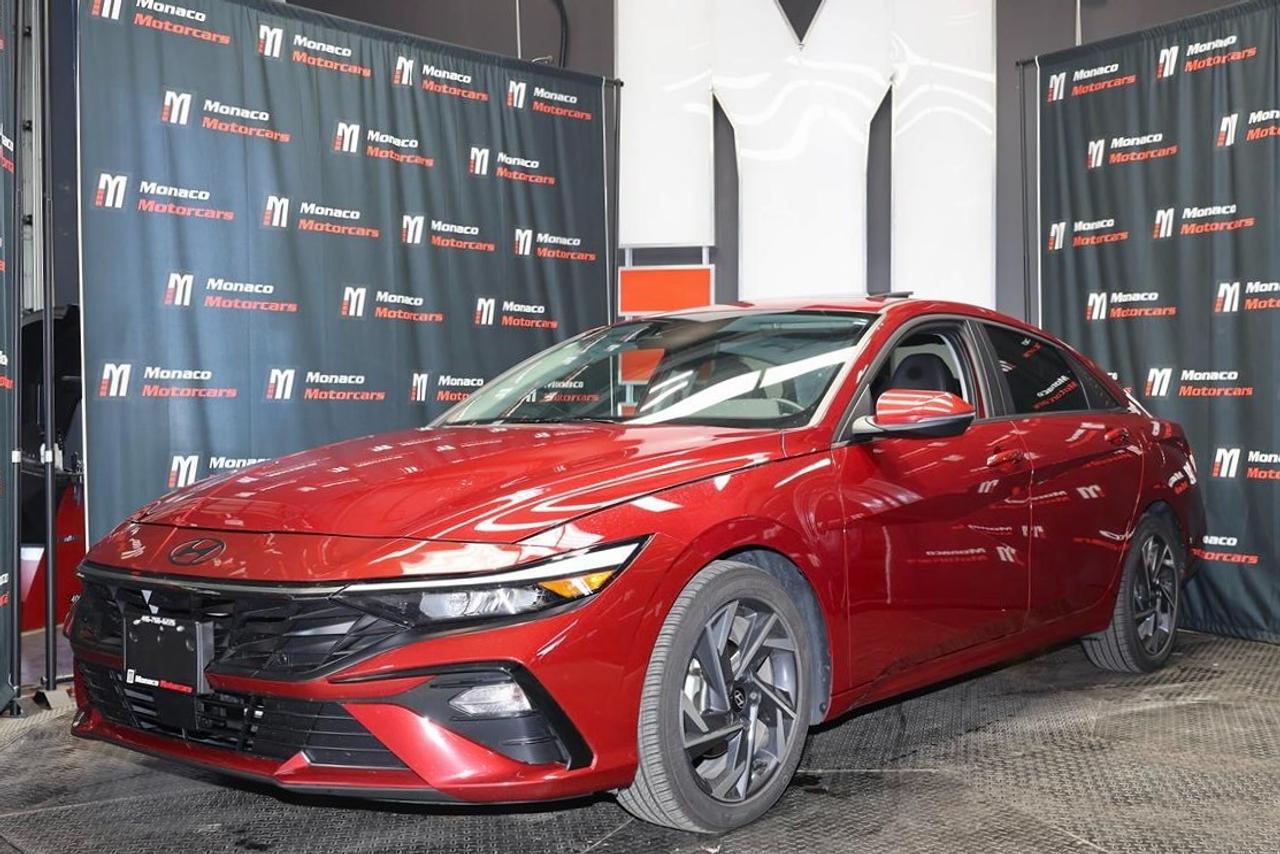 Red 2024 Hyundai Elantra Sedan Continuously Variable Transmission
