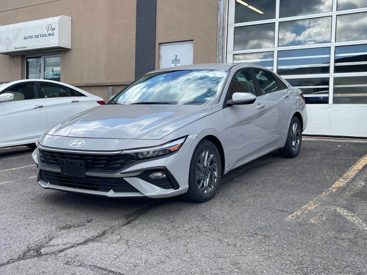 Gray 2024 Hyundai Elantra Sedan  Continuously Variable Transmission