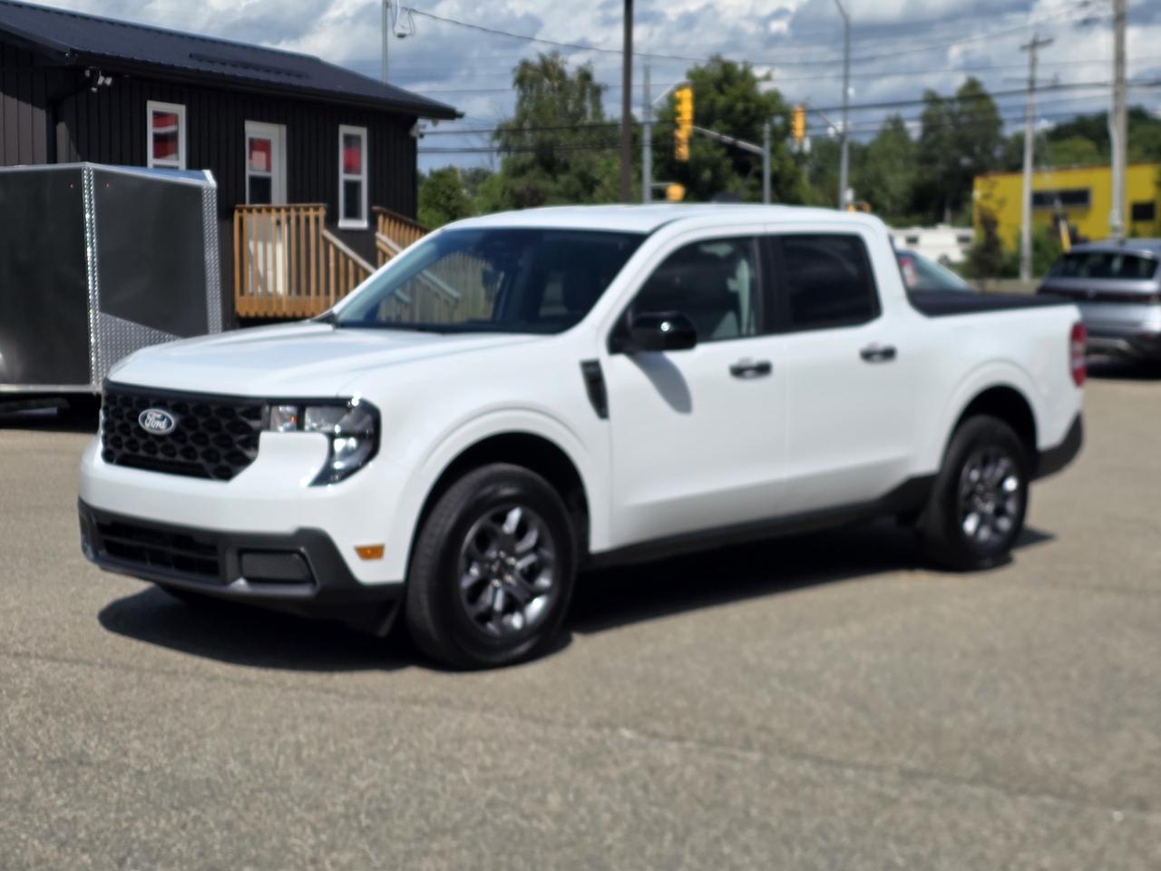 <p><strong>2025 Ford Maverick XLT AWD SuperCrew Versatile, Efficient & Ready for Anything!</strong></p><p>Check out this <strong>2025 Ford Maverick XLT AWD SuperCrew</strong>, powered by a responsive and efficient <strong>2.0L 4-cylinder engine</strong>. With the versatility of a pickup, comfortable SuperCrew seating, and the added confidence of <strong>All-Wheel Drive</strong>, the Maverick is a great choice for commuting, weekend adventures, and everything in between.</p><p>This Maverick comes well equipped with a <strong>tonneau cover, spray-on bed liner and tow hitch</strong>, making the bed ready to work from day one. Youll also enjoy modern technology including <strong>Apple CarPlay, Android Auto, Smart Device Integration, Wi-Fi Hotspot and steering wheel-mounted controls</strong>.</p><p><strong>Safety & Convenience Features Include:</strong></p><ul><li><p>Evasion Assist</p></li><li><p>Front Collision Mitigation</p></li><li><p>Front Collision Warning</p></li><li><p>Lane Departure Warning</p></li><li><p>Lane Keeping Assist</p></li><li><p>Back-Up Camera</p></li><li><p>Automatic High Beams</p></li><li><p>LED Headlights</p></li><li><p>Automatic Headlights</p></li><li><p>Cruise Control</p></li><li><p>Climate Control & A/C</p></li><li><p>Power Windows, Locks & Mirrors</p></li><li><p>Power Outlet</p></li><li><p>Tow Hitch</p></li><li><p>Tonneau Cover</p></li><li><p>Spray-On Bed Liner</p></li><li><p>Apple CarPlay & Android Auto</p></li><li><p>Wi-Fi Hotspot</p></li><li><p>Smart Device Integration</p></li></ul><p><strong>We pay top dollar for trades!</strong></p><p>Buy with confidence from <strong>Easton Auto Sales</strong>, an <strong>OMVIC-certified dealer and UCDA member</strong>. Were conveniently located just minutes from <strong>Kingston and Brockville</strong>. Be sure to check out our <strong>5-star Google rating</strong> and see why our customers choose Easton Auto Sales!</p><p><strong>Call us today at 613-561-5172 to schedule your test drive!</strong></p>