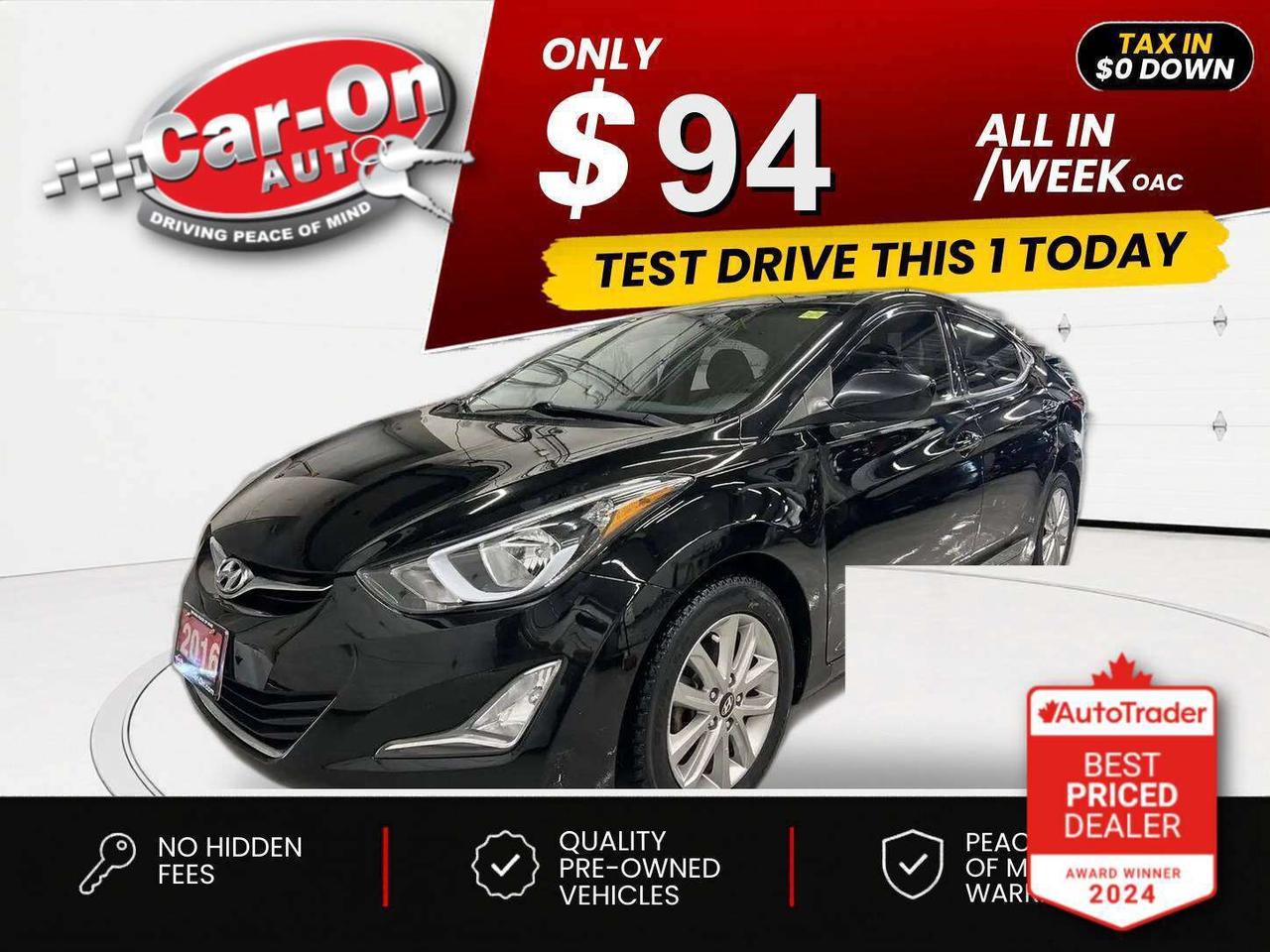 $0 DOWN $94/WEEK ALL IN INCLUDING ONTARIO TAXES O.A.C* LOW KMS!! Automatic Sport w/ Sunroof, heated seats, 16-inch alloys, backup camera, air conditioning, keyless entry, power locks, power mirrors, power windows, automatic headlights, cruise control, Bluetooth and Sirius XM!!