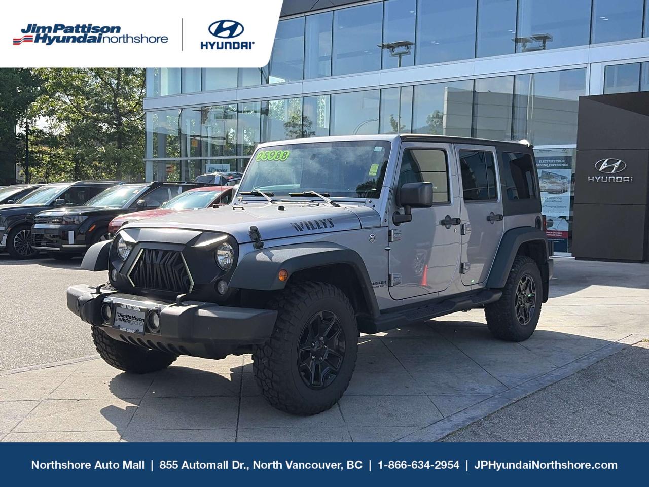Used 2017 Jeep Wrangler Willys Wheeler for sale in North Vancouver, BC