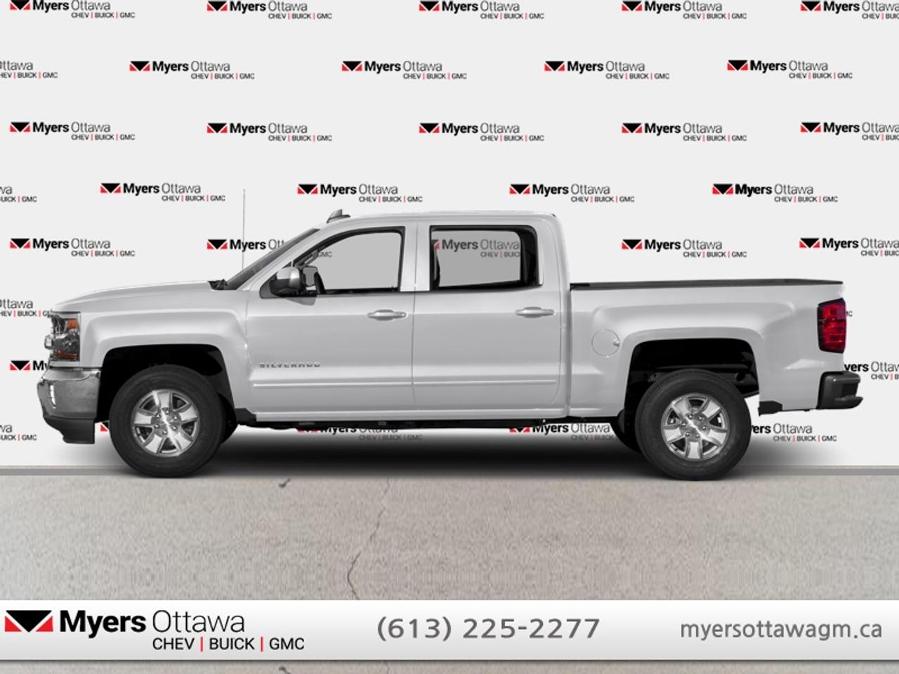 Compare at $27824 - Myers Cadillac is just $27014! <br> <br>This 2017 Chevrolet Silverado 1500 is fresh on our lot in Ottawa. This Crew Cab 4X4 pickup has 132,000 km. Its Silver Ice Metallic in colour. It has an Automatic transmission and is powered by a 355HP 5.3L 8 Cylinder Engine. This vehicle has been upgraded with the following features: Bluetooth, SiriusXM, EZ-Lift Tailgate, Power Windows, Remote Keyless Entry.<br> <br>To apply right now for financing use this link: <a href=https://creditonline.dealertrack.ca/Web/Default.aspx?Token=b35bf617-8dfe-4a3a-b6ae-b4e858efb71d&Lang=en target=_blank>https://creditonline.dealertrack.ca/Web/Default.aspx?Token=b35bf617-8dfe-4a3a-b6ae-b4e858efb71d&Lang=en</a><br> <br/><br>All prices include Admin fee and Etching Registration, applicable Taxes and licensing fees are extra.<br>*LIFETIME ENGINE TRANSMISSION WARRANTY NOT AVAILABLE ON VEHICLES WITH KMS EXCEEDING 140,000KM, VEHICLES 8 YEARS & OLDER, OR HIGHLINE BRAND VEHICLE(eg. BMW, INFINITI. CADILLAC, LEXUS...)<br> Come by and check out our fleet of 30+ used cars and trucks and 150+ new cars and trucks for sale in Ottawa.  o~o