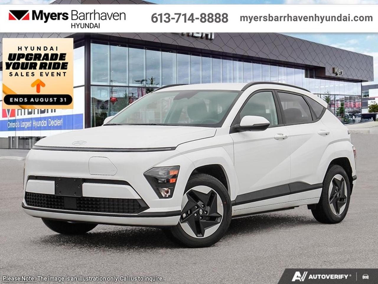 <b>Navigation,  Heated Seats,  Adaptive Cruise Control,  Heated Steering Wheel,  Remote Start!</b><br> <br> Leap into the future with grace in this technologically advanced, all electric 2026 Kona Electric.<br> <br>This 2026 Kona Electric was made to normalize electric cars with an approachable price, impressive range, and conventional styling. But dont mistake this SUV for mundane! With incredible driving dynamics thanks to its true SUV roots and zippy torque from its electric drive motor, this Kona Electric doesnt just make your commute cheaper, it makes it better. If you want an electric SUV that puts driver experience first, then this 2026 Kona Electric is an easy choice.<br> <br>This Atlas White SUV has an Automatic transmission. <br> <br> Our Kona Electrics trim level is Preferred. This cabin focuses on practical comfort with heated front bucket seats, a height-adjustable drivers seat, a 4-way passenger seat, a flexible 60/40 rear bench, dual-zone automatic climate control, ample storage, and refined touches such as metal-look accents, a heated leather steering wheel, proximity key with push-button start, remote start, and well-integrated cabin lighting. Technology is centered around a 12.3-inch touchscreen with built-in navigation, smart device integration, selective service access, and adaptive cruise control. Safety is comprehensive with Highway Driving Assist, blind-spot warning, rear cross-traffic avoidance, forward collision mitigation, lane-keeping and lane-departure support, driver monitoring, multiple airbags, child-safety locks, stability and traction control, ABS, and a back-up camera. This vehicle has been upgraded with the following features: Navigation, Heated Seats, Adaptive Cruise Control, Heated Steering Wheel, Remote Start, Lane Keep Assist, Collision Mitigation.<br><br> <br/><br> o~o