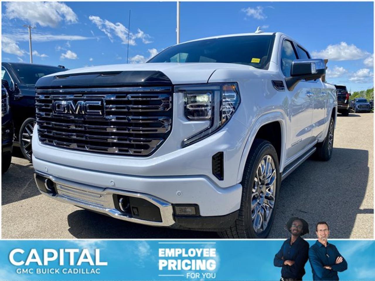 CHECK OUT THIS 2026 Limited Production DENALI ULTIMATE Sierra 1500 with the 6.2L Engine. Equipped with 16-way power front seats including MASSAGE feature, Handsfree Super Cruise, Bose Premium Stereo, the EXCLUSIVE Luxury Alpine Umber Interior, 22 Aluminum, Midnight with Chrome Inserts wheels, Body Color Arch Moldings, power-retractable assist steps with perimeter lighting, Power sunroof, Advanced Technology package, adaptive cruise, Floor Liners, rear camera mirror, heads-up display, VADER CHROME and much much more!Ask for the Internet Department for more information or book your test drive today! Text 507-585-4395 for fast answers at your fingertips!AMVIC Licensed Dealer - Licence Number B1044900Disclaimer: All prices are plus GST and include all cash credits and loyalties. See dealer for details. AMVIC Licensed Dealer # B1044900