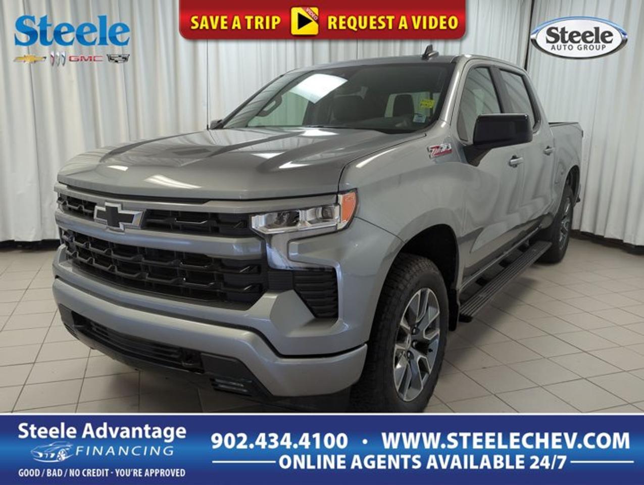 Built for drivers who want full-size truck strength with modern style, this 2026 Chevrolet Silverado 1500 RST is ready for work, travel, and daily driving in Dartmouth. Finished in Grey with a Black interior, this four-door Crew Cab pairs bold road presence with useful comfort. Its 5.3-litre gas V8 engine, automatic transmission, and four-wheel drive layout deliver the capability many truck buyers want from a serious pickup.The 2026 Chevrolet Silverado 1500 RST brings together proven V8 power and a confident chassis for drivers who need a truck that feels composed on pavement and prepared for rougher routes. With off-road suspension and a spare tire included, this Silverado 1500 RST is equipped for changing conditions. Paddle shifters add a more hands-on feel behind the wheel, while the Crew Cab layout gives passengers generous room across both rows.FEATURES OF THE Silverado 1500 RSTGrey exterior with bold truck presenceBlack interior with clean cabin styleCrew Cab adds roomy passenger spacePaddle shifters add sporty driver controlTRUCK FEATURESFour-wheel drive for added tractionOff-road suspension supports rougher terrainSpare tire included for added readinessPickup design suits work and recreationADVANCED SAFETY FEATURESFour-wheel drive aids slippery road controlOff-road suspension supports stable handlingFour-door layout improves passenger accessStrong truck build inspires daily confidencePERFORMANCE AND EFFICIENCY5.3-litre gas V8 delivers strong outputAutomatic transmission offers smooth shiftingPaddle shifters provide manual shift feelOff-road suspension boosts trail confidenceCOMFORT AND CONVENIENCECrew Cab offers spacious rear seatingFour full doors ease cabin entryBlack interior delivers a clean lookFull-size cabin suits daily versatilityTECHNOLOGY AND CONNECTIVITYPaddle shifters enhance driver engagementClear truck layout supports easy useAutomatic transmission simplifies busy commutesPractical controls suit everyday drivingCARGO SPACEPickup bed supports gear hauling needsCrew Cab balances passengers and cargoSpare tire adds travel peace of mindFull-size truck suits active lifestylesWHAT OTHER OWNERS LIKEV8 power feels strong and smoothCrew Cab space helps family travelFour-wheel drive boosts year-round confidenceOff-road suspension handles rough roads wellFor truck shoppers looking for classic V8 performance, useful passenger room, and dependable pickup capability, this 2026 Chevrolet Silverado 1500 RST stands out for all the right reasons. The Grey exterior gives it a clean, modern appearance, while the Black interior keeps the cabin simple and purposeful. Its automatic transmission makes daily driving easy, and the four-wheel drive system helps this Chevrolet stay composed when weather or road surfaces change.This truck is well suited to drivers who need one vehicle for many roles. The 2026 Chevrolet Silverado 1500 RST can fit into the work week, handle weekend projects, and support road trips with ease. The Crew Cab makes room for family, friends, or coworkers, while the off-road suspension adds confidence when pavement ends. If you want a full-size pickup with real V8 character and practical versatility, this Silverado deserves a close look at Steele Chevrolet Buick GMC in Dartmouth.This 2026 Chevrolet Silverado 1500 RSTs VIN is: 2GCUKEED7T1215288 .