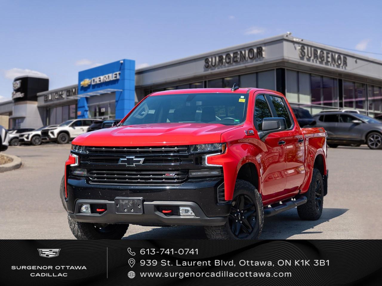 Used 2021 Chevrolet Silverado 1500 Crew Cab Short Box 4-Wheel Drive LT Trail Boss for sale in Ottawa, ON