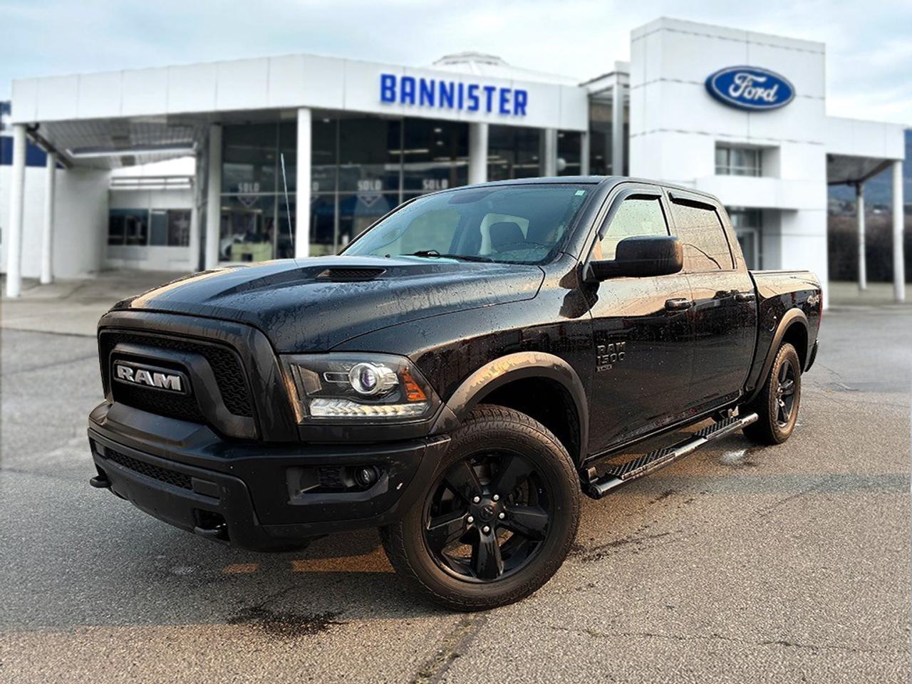 <p>Stand out from the crowd with this rugged and capable <strong>2019 Ram 1500 Classic Warlock</strong>. Built with bold styling and legendary Ram strength, this pickup delivers the perfect combination of performance, comfort, and versatility. The Warlock package adds an aggressive appearance with unique exterior accents, sport styling, and a commanding presence on the road, while the spacious cabin provides the comfort and technology you need for everyday driving or long trips. With powerful performance, a durable 4x4 platform, impressive towing capability, and convenient features like touchscreen infotainment, Bluetooth®, a backup camera, and steering wheel controls, this Ram 1500 Classic Warlock is ready for work, adventure, and everything in between. Visit <strong>Bannister Ford Penticton</strong> today and experience the rugged style and capability of this exceptional pickup.</p>