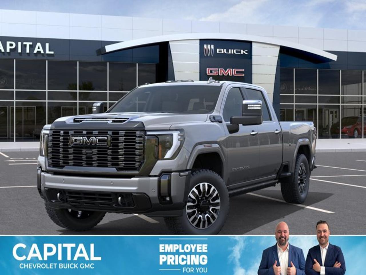 This GMC Sierra 3500HD delivers a Turbocharged Diesel V8 6.6L/ engine powering this Automatic transmission. ENGINE, DURAMAX 6.6L TURBO-DIESEL V8, B20-DIESEL COMPATIBLE (470 hp [350.5 kW] @ 2800 rpm, 975 lb-ft of torque [1322 Nm] @ 1600 rpm) (STD), Wireless phone projection for Apple CarPlay and Android Auto, Wireless Charging.* This GMC Sierra 3500HD Features the Following Options *Wipers, front rain-sensing, Winter Grille Cover, Windows, power rear, express down, Window, power, rear sliding with rear defogger, Window, power front, passenger express up/down, Window, power front, drivers express up/down, Wi-Fi Hotspot capable (Terms and limitations apply. See onstar.com or dealer for details.), Wheels, 20 (50.8 cm) Ultra-bright machined aluminum wheels with gloss black inserts with Black painted pockets (Requires single rear wheels.), Wheelhouse liners, rear (Not available with dual rear wheel models.), USB ports, 2, Charge/Data ports located inside centre console.* Visit Us Today *Youve earned this- stop by Capital Chevrolet Buick GMC Inc. located at 13103 Lake Fraser Drive SE, Calgary, AB T2J 3H5 to make this car yours today!