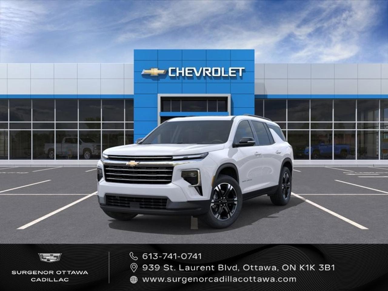 <p>The stunning 2027 Chevrolet Traverse LT in a pristine white finish offers excellent handling with its all-wheel-drive system, making it perfect for Canadian roads. This SUV is powered by a robust 2.5L Turbo DOHC engine with variable valve timing, delivering 328 horsepower and 326 lb-ft of torque, paired to a smooth 8-speed automatic transmission.</p><p>Step inside the Traverse LT and enjoy a spacious seven-passenger cabin with a sophisticated black EvoTex interior, featuring front bucket seats and a versatile 2-2-3 seating configuration. The exterior's style is enhanced by bright door mouldings and 20-inch Carbon Flash Metallic machined-face aluminum wheels paired with all-season tires, providing a striking profile and reliable performance.</p><p>Advanced technology and safety features ensure every journey is comfortable and secure. With a power panoramic sunroof, adaptive cruise control, and lane assist, your driving experience is elevated. Stay connected and entertained with the Bluetooth connection, smart device integration, and Wi-Fi hotspot. The backup camera, parking sensors, and brake assist add an extra layer of safety, giving you peace of mind on the road.</p><p>This Traverse LT is ideal for active families who value space, comfort, and reliability, while the heated seats and heated steering wheel bring warmth during chilly seasons. Contact Surgenor Chevrolet Buick GMC Cadillac today to learn more about this excellent choice for your next vehicle purchase. Book your test drive now!</p>