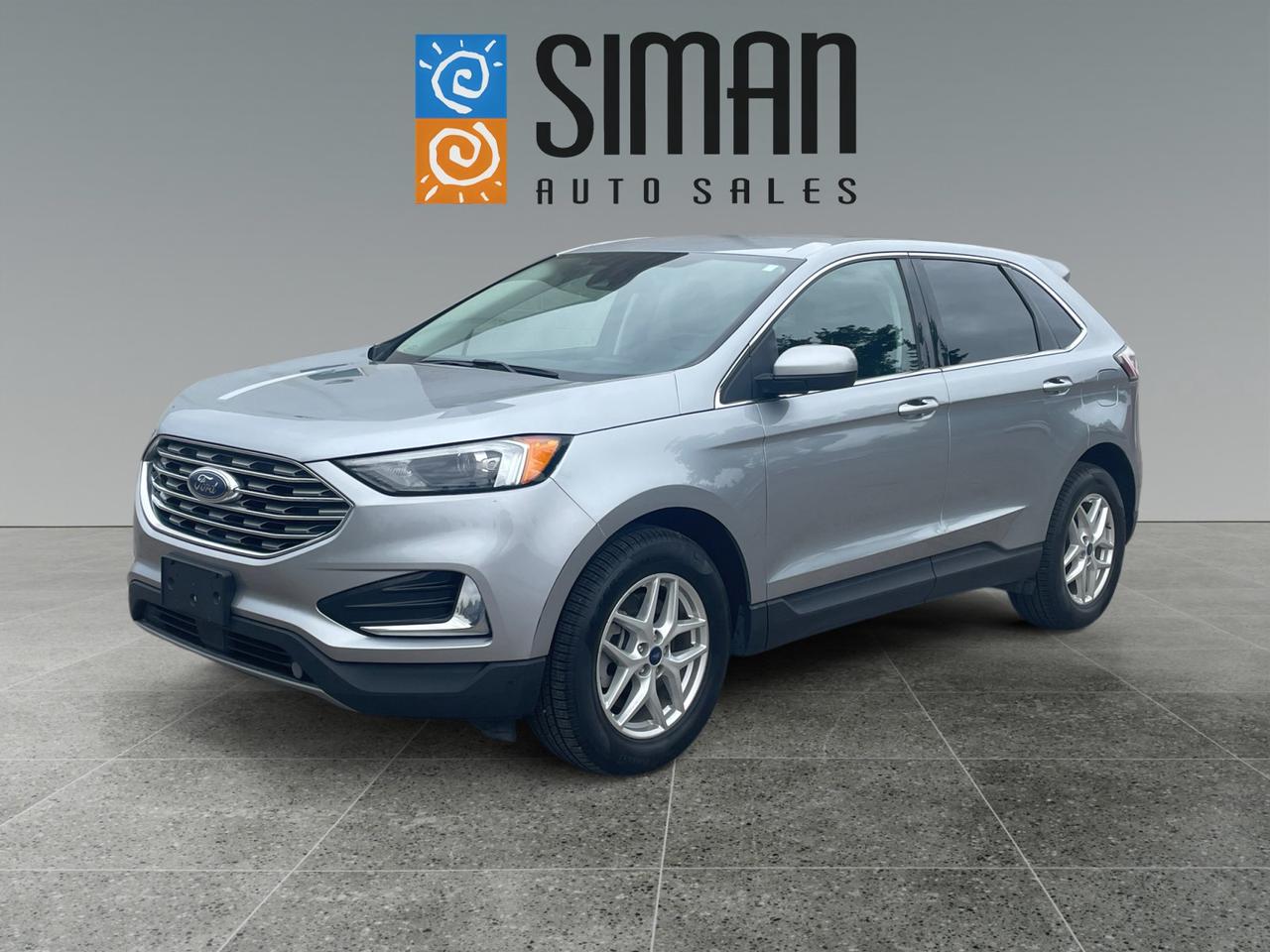 ### **2022 Ford Edge SEL AWD  Leather, Loaded with Safety & Convenience Features!**

Looking for a **comfortable, well-equipped SUV with excellent safety features and plenty of modern technology?** This **2022 Ford Edge SEL AWD** has **109,400 km** and is loaded with the features you want!

### **Well Equipped With:**

* **Leather heated power seats**
* **Heated steering wheel**
* **Navigation**
* **Distance-paced adaptive cruise control**
* **Lane keep assist**
* **Blind spot monitoring**
* **Cross-traffic alert**
* **Backup camera & rear parking sensors**
* **Power liftgate**
* **Command start / remote start**
* **Bluetooth connectivity**
* **SiriusXM radio**
* **All-wheel drive**

### **Recently Serviced & Ready to Go!**

? **Fresh Saskatchewan Safety Inspection**
? **Accident Free**
? **Fresh oil service**
? **New air filters**
? **New tires all around**
? **New rear brake pads & rotors**

This Edge has been **fully inspected and professionally reconditioned** so you can buy with confidence. A great combination of **comfort, safety, technology and all-weather capability**!

### **Financing & Trades Welcome!**

**Easy financing available on site through 16 banks and lenders.**
**Trades encouraged  we want your trade!**
**Aftermarket warranties available to fit every need and budget.**

**Siman Auto Sales**  *large enough to make a difference, small enough to care.*
**Serving Saskatchewan for over 28 years.**
**On-site service with 3 journeyman mechanics.**
**Over 70 vehicles to choose from  check our reviews!**