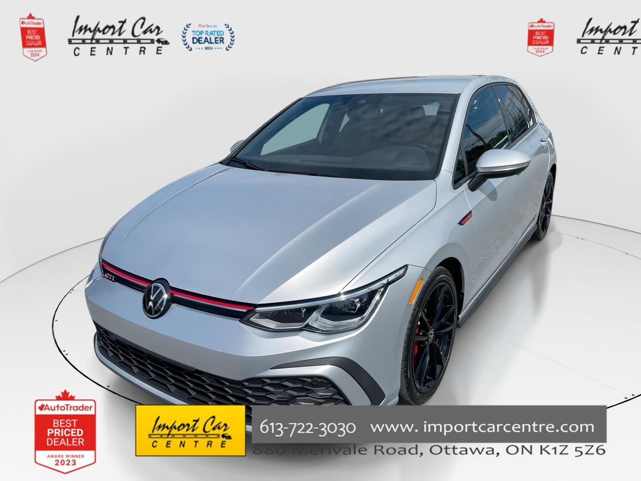 Used 2022 Volkswagen Golf GTI Autobahn RARE 6 SPEED!!  AUTOBAHN, NAVI, HTD. SEAT for sale in Ottawa, ON
