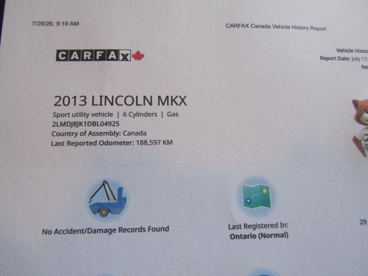 2013 Lincoln MKX AWD 4DR Photo