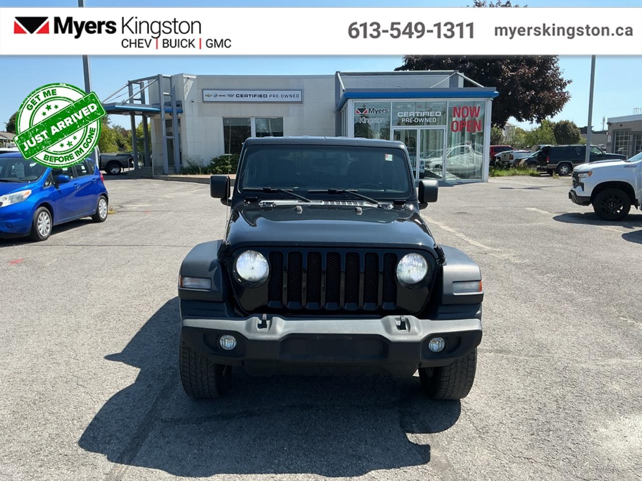 <b>Aluminum Wheels,  Rear View Camera,  Uconnect,  Steering Wheel Audio Control,  Fog Lamps!</b><br> <br> With 6 decades of heritage, and all the modern technology they could fit, this Jeep Wrangler is ready to rock your world. This 2019 Jeep Wrangler is fresh on our lot in Kingston.<br> <br>This Wrangler is on the JL platform released in 2018. It is simply the most capable Jeep Wrangler to date. No matter where your next adventure takes you, youll use less gas, have less trouble, and make it much farther in this Jeep Wrangler.<br> <br>This SUV has 224,822 km. Its nice in colour. It has a Manual transmission and is powered by a 270HP 2.0L 4 Cylinder Engine. <br> <br> Our Wranglers trim level is Sport S. Stepping up to this Wrangler Sport S will get a lot of modern features in your Jeep. 3.5 inch instrument display, rear view camera, leather steering wheel with audio and cruise control, remote keyless entry, power windows, heated power side mirrors, Uconnect 3 with 5 inch touchscreen, Bluetooth, USB and aux jacks, and 8 speakers make this Wrangler worthy of daily driving, while skid plates, tool kit, two front tow hooks and one rear, Dana axles, shift on the fly 4x4 system, fog lights, automatic headlamps, and aluminum wheels make sure you manage any road you come across. This vehicle has been upgraded with the following features: Aluminum Wheels, Rear View Camera, Uconnect, Steering Wheel Audio Control, Fog Lamps, Bluetooth, Trail Rated.<br> To view the original window sticker for this vehicle view this <a href=http://www.chrysler.com/hostd/windowsticker/getWindowStickerPdf.do?vin=1C4HJXAN2KW609707 target=_blank>http://www.chrysler.com/hostd/windowsticker/getWindowStickerPdf.do?vin=1C4HJXAN2KW609707</a>. <br/><br> <br>To apply right now for financing use this link: <a href=https://www.taylorautomall.com/finance/apply-for-financing/ target=_blank>https://www.taylorautomall.com/finance/apply-for-financing/</a><br> <br/><br>For more information, please call any of our knowledgeable used vehicle staff at (613) 549-1311!<br><br> Come by and check out our fleet of 60+ used cars and trucks and 180+ new cars and trucks for sale in Kingston.  o~o