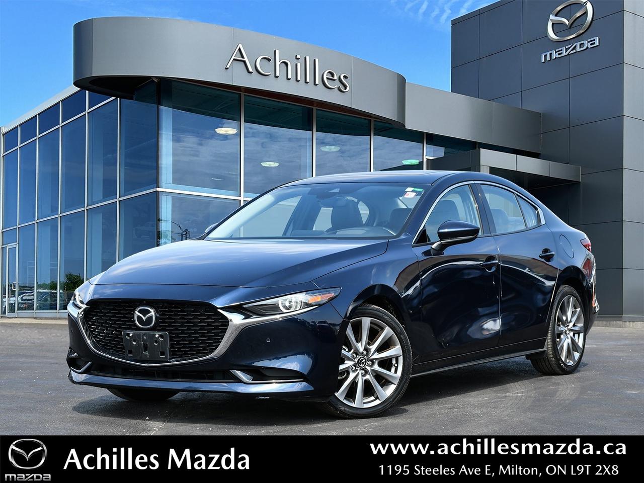 <p><strong>IN-SERVICE DATE: 02/15/2023</strong></p>

<p></p>

<p><span style=font-size:12pt><strong>MAZDA CERTIFIED PRE-OWNED  BY ACHILLES MAZDA</strong></span></p>

<p></p>

<p><span style=font-size:12pt><strong>MAZDA CERTIFIED PRE-OWNED VEHICLE BENEFITS -</strong> <strong>THIS IS INCLUDED at ACHILLES MAZDA (not an extra)</strong></span></p>

<p><span style=font-size:12pt> 160-Point Detailed Inspection </span></p>

<p><span style=font-size:12pt> Mazda Factory Warranty </span></p>

<p><span style=font-size:12pt> 24hr Emergency Roadside Assistance </span></p>

<p><span style=font-size:12pt> CarFax® Vehicle History Report </span></p>

<p><span style=font-size:12pt> Preferred Interest rates as low as 2.99%</span></p>

<p><span style=font-size:12pt> Available Extended Warranty/Coverage</span></p>

<p></p>

<p><span style=font-size:12pt><strong>Our all-inclusive pricing on this excellent vehicle also includes:</strong></span></p>

<p><span style=font-size:12pt> Nitrogen Tire Inflation</span></p>

<p><span style=font-size:12pt> OMVIC Fee</span></p>

<p><span style=font-size:12pt> Available low rate financing</span></p>

<p></p>

<p><span style=font-size:12pt>*Price listed is all-inclusive, plus HST and Licensing Only </span></p>

<p></p>

<p><span style=font-size:12pt>We Want to Be Your Mazda Dealer</span></p>

<p></p>

<p><span style=font-size:12pt>#idealclubhousecareexperience</span></p>
<p>&nbsp;</p>

<p><strong>Appointments For New or Pre-Owned Vehicles are always preferred...Speak with one of our Clubhouse Care Specialists prior to your visit so we can prepare and make your experience with us as efficient as possible.</strong></p>

<p><strong>Come and Experience the Achilles Mazda of Milton Difference. You owe it to yourself.</strong></p>