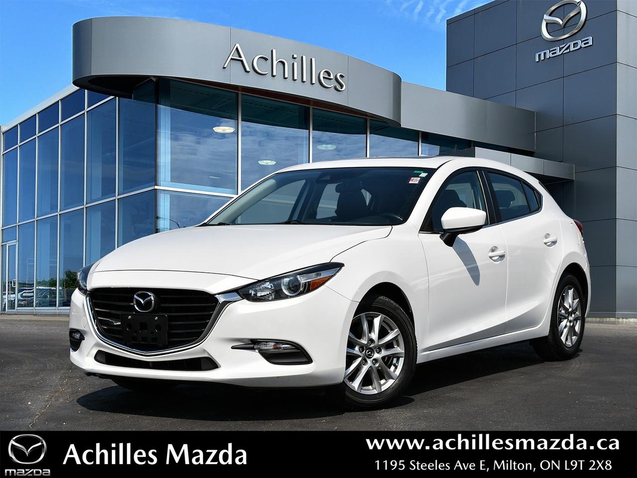 Used 2018 Mazda MAZDA3 GS-SKYACTIV, 6SPD MAN, MOONROOF for sale in Milton, ON