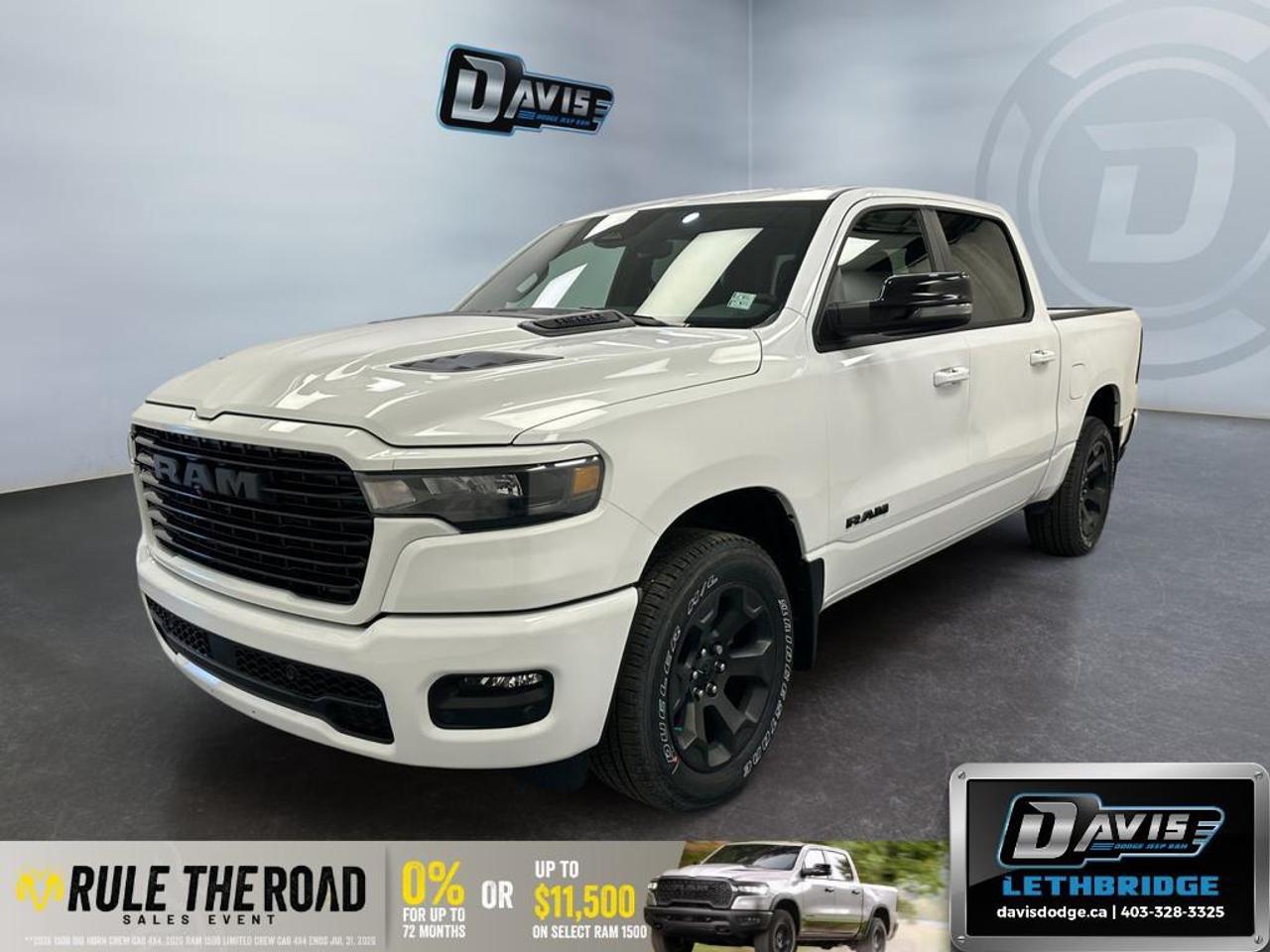 <p>Introducing the brand-new 2026 Ram 1500 Sport, a truly distinctive truck in a pristine white finish complemented by a commanding 4x4 drivetrain. Engineered to conquer both rugged terrains and city streets, it promises an exceptional driving experience.</p> <p><strong>Interior Features:</strong> </p><ul><li>Spacious black interior with luxurious heated seats providing optimal comfort</li><li>Leather steering wheel for enhanced grip and style</li><li>Smart device integration with Apple CarPlay for seamless connectivity</li><li>Adaptive Cruise Control and Lane Assist for a relaxed and safe driving experience</li><li>Dual-pane panoramic sunroof bringing the outdoors in</li></ul> <p><strong>Exterior Features:</strong> </p><ul><li>Striking Sport Performance Hood enhancing its robust look</li><li>Alloy wheels for a touch of sophistication</li><li>Heated mirrors for clear visibility in any condition</li><li>Bright White exterior that stands out on the road</li></ul> <p><strong>Technology & Safety Features:</strong> </p><ul><li>Advanced navigation system ensures you always find the best route</li><li>Backup camera and parking sensors simplify maneuvering in tight spots</li><li>Bluetooth connection and Wi-Fi hotspot keep you connected on the go</li><li>Innovative brake assist for enhanced safety</li><li>Smart keyless entry and remote start for convenience and security</li></ul> <p>Whether you're a tech enthusiast, a safety-conscious driver, or someone who values a comfortable ride, the 2026 Ram 1500 Sport caters to all. Dont miss out on this outstanding vehiclereach out to Davis Dodge Lethbridge today for more information and to book your test drive.</p>