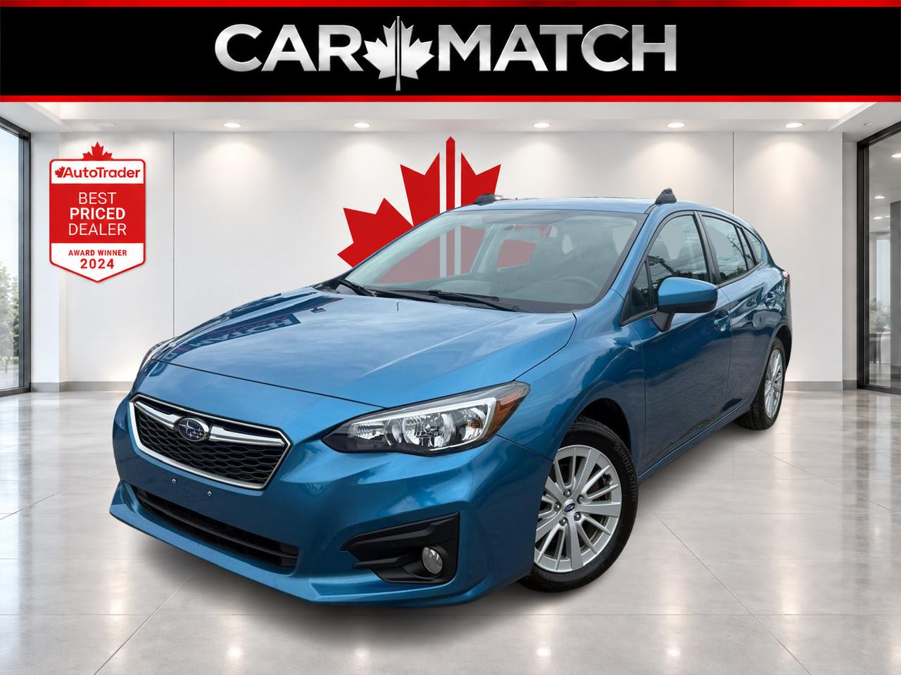 Blue 2018 Subaru Impreza Hatchback Continuously Variable Transmission