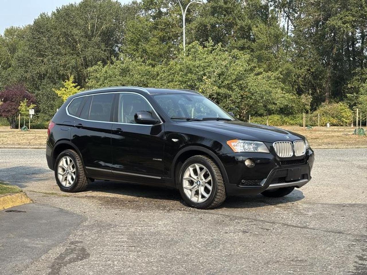 This 2013 BMW X3 xDrive28i is powered by a 2.0L turbocharged 4-cylinder gasoline engine paired with an automatic transmission and BMWs xDrive all-wheel-drive system. Combining the versatility of a compact SUV with responsive performance and all-weather capability, the X3 is well suited for everyday commuting and longer-distance travel.

The cabin features black leather seating, heated front seats, heated mirrors, and a panoramic sunroof. Additional equipment includes parking assist, automatic headlights, Sport and ECO PRO driving modes, automatic engine stop/start, cruise control, air conditioning and heat, AM/FM radio, CD player, and power windows, power door locks, and power mirrors.

Overall vehicle dimensions are approximately 15 feet 3 inches long, 6 feet 3 inches wide, and 5 feet 6 inches high.

Finished in black with a black leather interior, this BMW X3 xDrive28i combines all-wheel-drive capability, practical SUV versatility, and a well-equipped interior. This item is currently OFFSITE. You must register an appointment with our office to schedule an offsite viewing. Appointments must be made a minimum of one business day in advance (and as defined by the days that Repo.com is open for business) before your appointment can be scheduled and confirmed. We may, at our own discretion, instead opt to transport smaller items to Repo.coms main yard for viewing purposes.  $10,830.00 plus $375 processing fee, $11,205.00 total payment obligation before taxes.   Listing report, warranty, contract commitment cancellation fee. All above specifications and information is considered to be accurate but is not guaranteed and no opinion or advice is given as to whether this item should be purchased. We do not allow test drives due to theft, fraud, acts of vandalism and undetectable impaired driving. Instead we provide the following benefits: Complimentary Warranty (with options to extend), Limited Money Back Satisfaction Guarantee on Fully Completed Contracts, Contract Commitment Cancellation, and an Open-Ended Sell-Back Option. Ask seller for details or call 604-522-REPO(7376) to confirm listing availability.