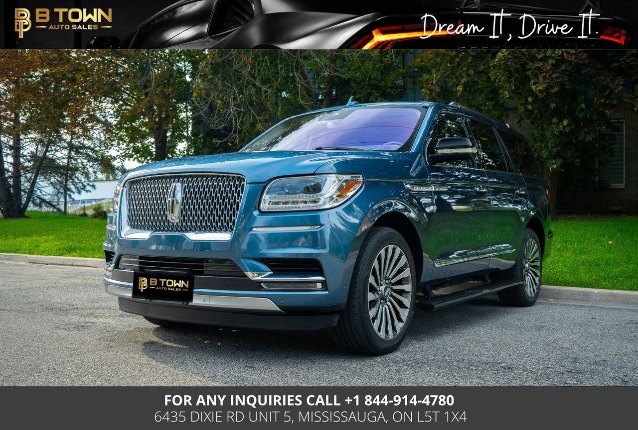 <span>2018 Lincoln Navigator Reserve 4WD</span>

<span>Experience full-size luxury and commanding capability in this </span><span>2018 Lincoln Navigator Reserve</span><span>, finished in </span><span>Blue</span><span> and offering a spacious, refined cabin with premium comfort and technology throughout.</span>

<span>Under the hood is a </span><span>3.5L Twin-Turbocharged V6</span><span> producing </span><span>450 horsepower and 510 lb-ft of torque</span><span>, paired with a smooth </span><span>10-speed automatic transmission</span><span>. The Navigator combines strong performance with confident four-wheel-drive capability, making it equally suited for highway cruising, family travel and year-round driving.</span>

<span>Key Features & Options</span>

<ul>
<li><span>Reserve Trim</span></li>
<li><span>3.5L Twin-Turbo V6</span></li>
<li><span>10-Speed Automatic Transmission</span></li>
<li><span>4WD</span></li>
<li><span>Leather Interior</span></li>
<li><span>Heated & Ventilated Front Seats</span></li>
<li><span>Heated Second-Row Seats</span></li>
<li><span>Power Front Seats with Memory</span></li>
<li><span>Power-Folding Third-Row Seating</span></li>
<li><span>Panoramic Vista Roof</span></li>
<li><span>SYNC 3 Infotainment System</span></li>
<li><span>Apple CarPlay & Android Auto</span></li>
<li><span>Navigation System</span></li>
<li><span>Revel Premium Audio System</span></li>
<li><span>Digital Instrument Cluster</span></li>
<li><span>Wireless Phone Charging</span></li>
<li><span>360&deg; Camera</span></li>
<li><span>Blind Spot Monitoring</span></li>
<li><span>Lane Keeping System</span></li>
<li><span>Adaptive Cruise Control</span></li>
<li><span>Power Running Boards</span></li>
<li><span>Hands-Free Power Liftgate</span></li>
<li><span>Remote Start</span></li>
<li><span>Keyless Entry & Push-Button Start</span></li>
<li><span>LED Exterior Lighting</span></li>
<li><span>Premium Alloy Wheels</span></li>
</ul>






<strong>At B-Town Auto Sales, each vehicle undergoes a comprehensive inspection to ensure exceptional quality and performance. We proudly serve customers across the Greater Toronto Area and beyond, offering competitive financing, trade-ins, and nationwide shipping.</strong>




<strong>$999* FINANCING FEES APPLY.</strong>




<strong>Special Financing price: $ *</strong>

<strong>Cash Price: $ *</strong>




<strong>Thank you for choosing B-Town Auto Sales.</strong>