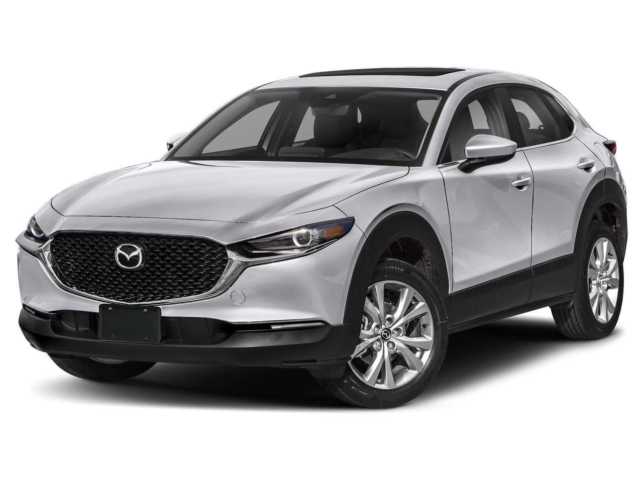 This ONE OWNER ACCIDENT FREE LOW KM TOP MODEL Mazda CX-30 GT comes fully loaded with a reliable and responsive 2.5L motor, automatic transmission with selectable drive modes, an impressive ALL WHEEL DRIVE system, Heads Up Display, power SUNROOF, heated black leather seats, adaptive LED headlights, power liftgate, premium 12-speaker BOSE sound system, Blind Spot Detection system, 18-inch alloy wheels, 8.8-inch infotainment w/ APPLE CARPLAY / ANDROID AUTO, Forward Collision Avoidance w/ Emergency Braking, adaptive cruise control, automatic high beams and much more!!!
