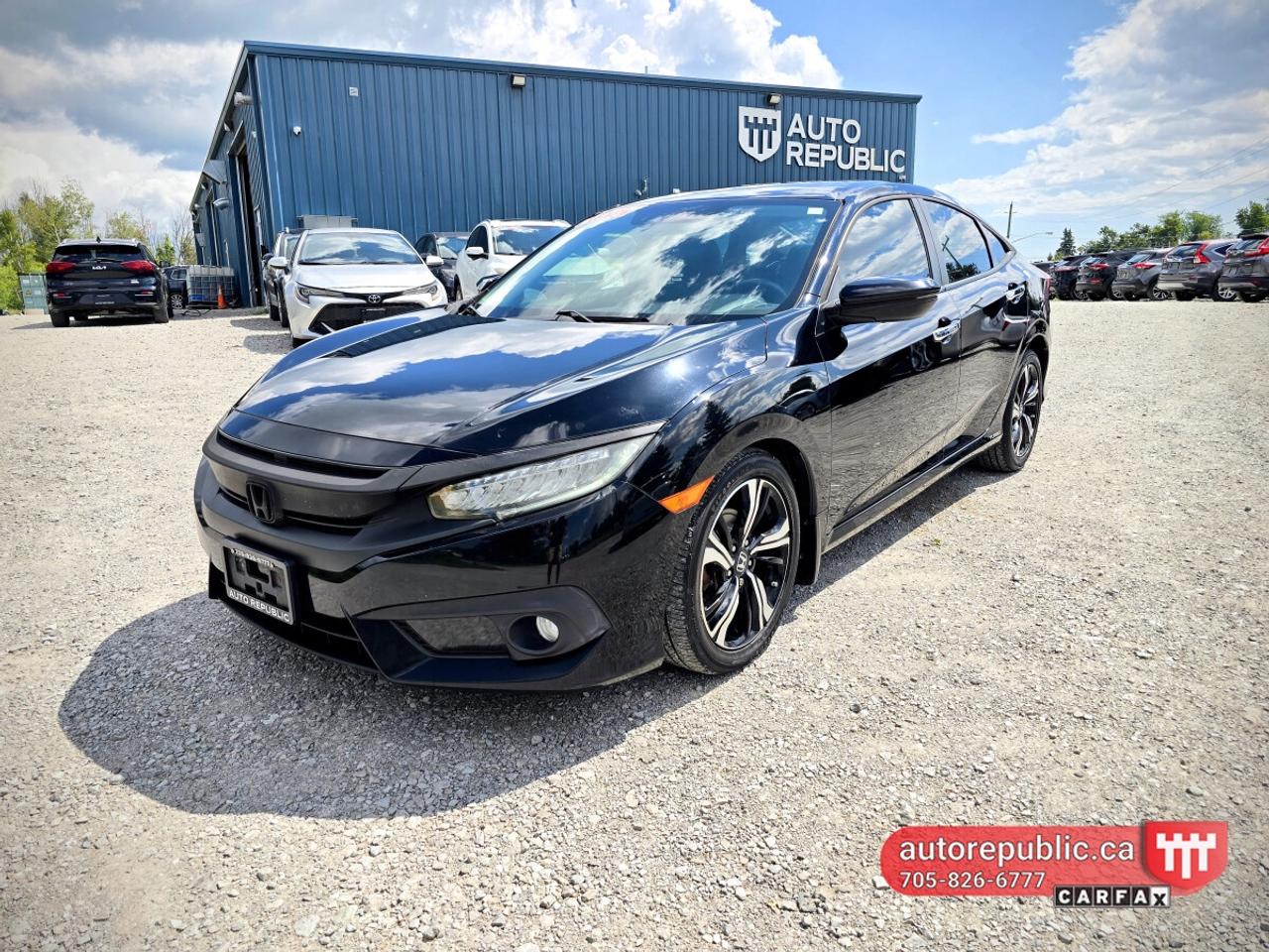 Used 2017 Honda Civic Touring Certified Loaded Dealer Maintained for sale in Orillia, ON