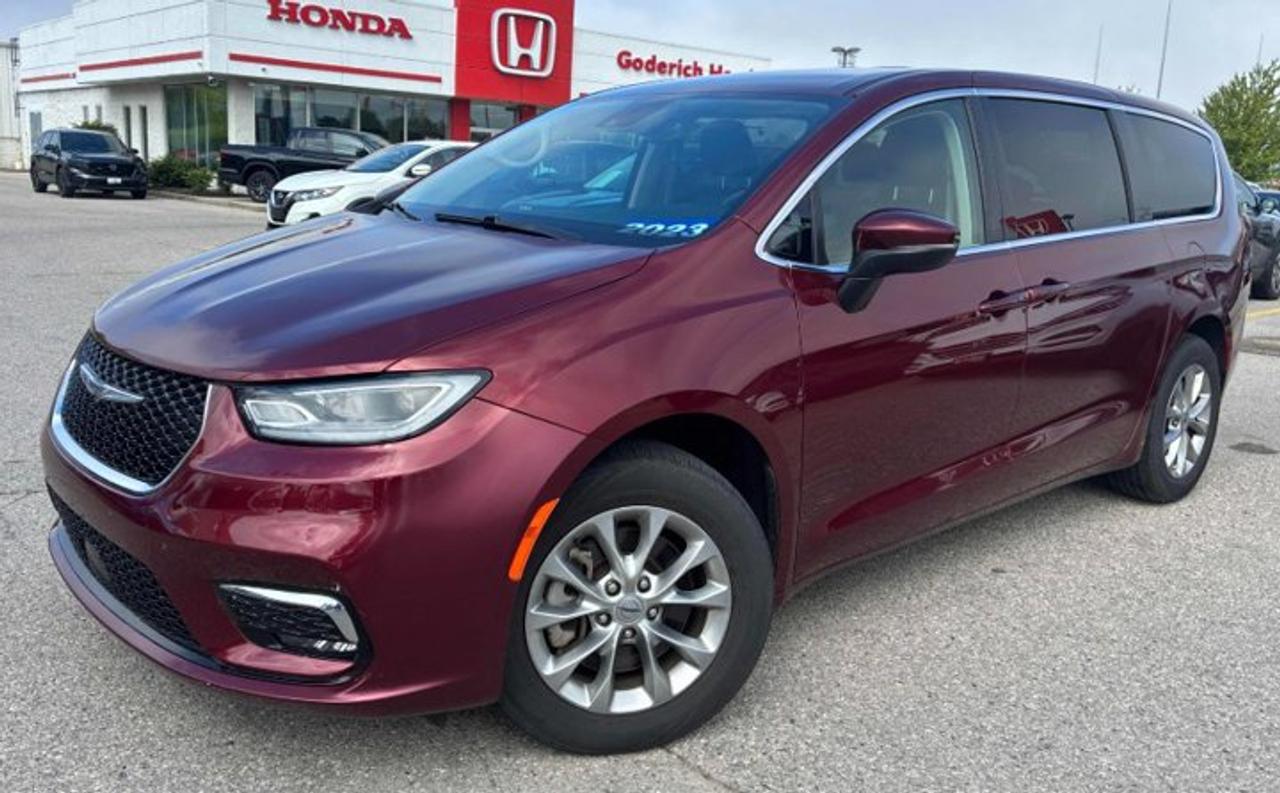 Come see this certified 2023 Chrysler Pacifica Touring L AWD | Leather | Carplay + Android Auto | Heated Wheel + Seats | and More !. Its Automatic transmission and 3.6 L engine will keep you going. This Chrysler Pacifica comes equipped with these options: Leather, Heated Steering Wheel, Air Conditioning, Heated Seats, Tilt Steering Wheel, Steering Radio Controls, Power Windows, Power Locks, Traction Control, and Power Mirrors. Test drive this vehicle at Mark Wilsons Better Used Cars, 5055 Whitelaw Road, Guelph, ON N1H 6J4.MASSIVE SELECTION: 500+ vehicles in ONE LOCATION, all Live Market Priced for the best value!STRAIGHTFORWARD & TRANSPARENT PRICING: Our Advertised Price INCLUDES:Safety Certification! (No separate certification fee upcharge).FREE Carfax History Report!NO upcharge for paying cash!CONFIDENCE & PEACE OF MIND: 30-Day/3,000 km Warranty INCLUDED! Plus a 5-Day Exchange Privilege!*EASY FINANCING: Better-than-bank rates, $0 Down, and 3 Months No Payments available OAC. BAD CREDIT APPROVED HERE!WE BUY CARS: Get Top Dollar for your trade, or sell us your vehicle for CASH even if you dont buy ours!www.shopwilsons.comAn Honest, Transparent Buying Experience. Trusted in business since 1961!(Cash Prices Exclude HST and Licensing Fees only.)