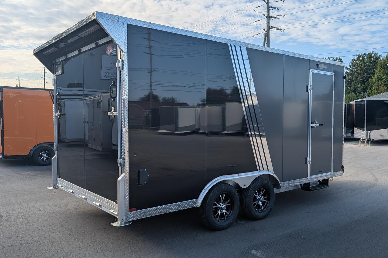 2025 Canadian Trailer Company 8.5X16 V-Nose Cargo Trailer Aluminum Tandem Axle Photo4