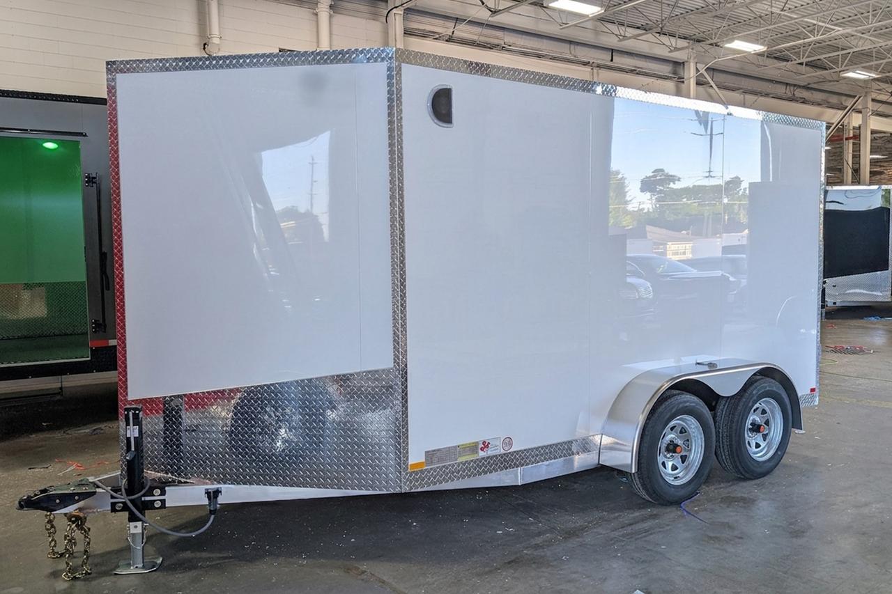 2026 Canadian Trailer Company 7x12 V-Nose Cargo Trailer Aluminum Tandem Axle Photo2