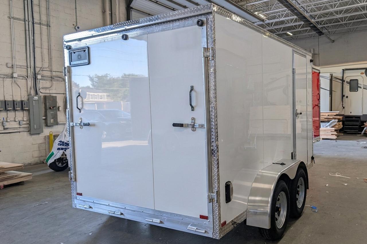2026 Canadian Trailer Company 7x12 V-Nose Cargo Trailer Aluminum Tandem Axle Photo11