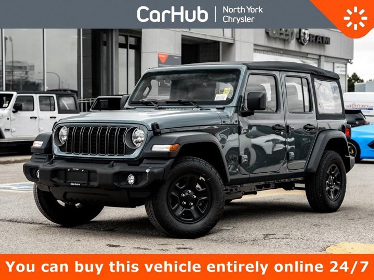 <p> Check out this reliable 2027 Jeep Wrangler . Wireless Phone Connectivity, Window Grid Antenna, Variable Intermittent Wipers, Trip Computer, Towing Equipment -inc: Trailer Sway Control. <p> This Jeep Wrangler Features the Following Options <br /> Tire Specific Low Tire Pressure Warning, Tailgate/Rear Door Lock Included w/Power Door Locks, Swing-Out Rear Cargo Access, Streaming Audio, Stop/Start Dual Battery System, Smart Device Integration, Single Stainless Steel Exhaust, Side Impact Beams, Sentry Key Immobilizer, Removable Rear Window. </p> <p>Drive Happy with CarHub<br>*** All-inclusive, upfront prices  no haggling, negotiations, pressure, or games*** Purchase or lease a vehicle and receive a $1000 CarHub Rewards card for service. *** All available manufacturer rebates have been applied and included in our new vehicle sale price*** Purchase this vehicle fully online on CarHub websites</p> <p>Transparency Statement<br>USED VEHICLES:Online prices and payments are for finance purchases  please note there is a $850 safety certification fee. if not Certified, then as per OMVIC Regulations the vehicle is deemed to be not drivable and Not Certified. Cash purchases for used vehicles have a $2,350 surcharge which includes the safety certification (the finance price + $2,350).NEW VEHICLES:New financed vehicles are subject to an $ 850 Processing Fee. New cars priced at over $100,000 including add-ons or accessories are subject to the additional federal luxury tax.While every effort is taken to avoid errors, technical or human error can occur, so please confirm vehicle features, options, materials, and other specs with your CarHub representative. This can easily be done by calling us or by visiting us at the dealership. CarHub used vehicles come standard with 1 key. If we receive more than one key from the previous owner, we include them with the vehicle. Additional keys may be purchased at the time of sale. Ask your Product Advisor for more details. Payments are only estimates derived from a standard term/rate on approved credit. Terms, rates and payments may vary. Prices, rates and payments are subject to change without notice. Please see our website for more details.</p>