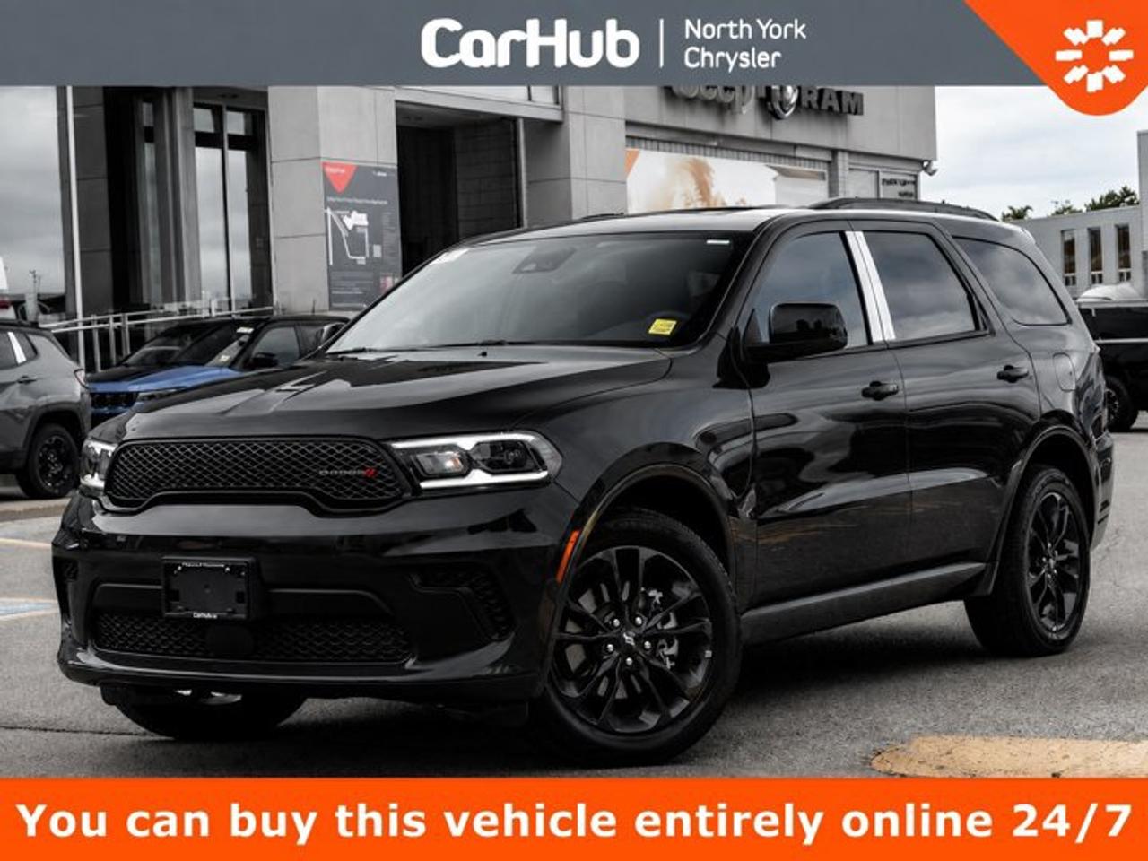 <p> This Dodge Durango boasts a Regular Gasoline V-8 5.7 L/345 engine powering this Automatic transmission. ENGINE: 5.7L HEMI V8 VVT W/MDS  (STD), Wireless Phone Connectivity, Wheels: 20 x 8 Satin Carbon Split 5-Spoke. <p> This Dodge Durango Features the Following Options <br /> Voice Activated Dual Zone Front Automatic Air Conditioning, Valet Function, Urethane Gear Shifter Material, Uconnect Connected Travel & Traffic Services Real-Time Traffic Display, Trip Computer, Transmission: 8-Speed Automatic, Transmission w/Driver Selectable Mode and Sequential Shift Control w/Steering Wheel Controls, Towing Equipment -inc: Trailer Sway Control, Tires: 265/50R20 BSW AS LRR, Tire Specific Low Tire Pressure Warning. </p> <p>Drive Happy with CarHub<br>*** All-inclusive, upfront prices  no haggling, negotiations, pressure, or games*** Purchase or lease a vehicle and receive a $1000 CarHub Rewards card for service. *** All available manufacturer rebates have been applied and included in our new vehicle sale price*** Purchase this vehicle fully online on CarHub websites</p> <p>Transparency Statement<br>USED VEHICLES:Online prices and payments are for finance purchases  please note there is a $850 safety certification fee. if not Certified, then as per OMVIC Regulations the vehicle is deemed to be not drivable and Not Certified. Cash purchases for used vehicles have a $2,350 surcharge which includes the safety certification (the finance price + $2,350).NEW VEHICLES:New financed vehicles are subject to an $ 850 Processing Fee. New cars priced at over $100,000 including add-ons or accessories are subject to the additional federal luxury tax.While every effort is taken to avoid errors, technical or human error can occur, so please confirm vehicle features, options, materials, and other specs with your CarHub representative. This can easily be done by calling us or by visiting us at the dealership. CarHub used vehicles come standard with 1 key. If we receive more than one key from the previous owner, we include them with the vehicle. Additional keys may be purchased at the time of sale. Ask your Product Advisor for more details. Payments are only estimates derived from a standard term/rate on approved credit. Terms, rates and payments may vary. Prices, rates and payments are subject to change without notice. Please see our website for more details.</p>