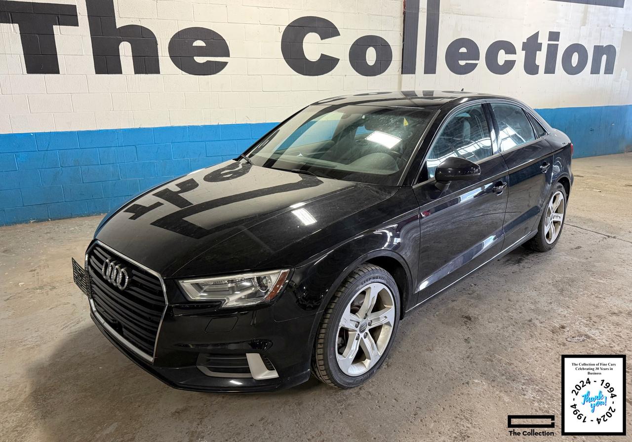 This stunning Audi A3 has just arrived with a clean vehicle history and is ready to go A verified Carfax Canada vehicle search is included. Showroom condition both inside and out this Audi wont be around for long.<BR><BR>The Collection of Fine Cars Inc. has performed an in depth analysis and inspection to ensure the quality of the vehicle so you can be confident in your purchase. *Certification - All vehicles can be certified for an additional cost of $999.00 and are professionally detailed so when you drive away you will be proud of your new purchase and the envy of your neighbours and friends. If not certified, then per OMVIC regulations the vehicle is not drivable and not certified. Taxes and licensing fees are additional. <BR><BR>Our Team of Financing Specialists can help get into the car of your dreams no matter your credit situation. Deferred Financing solutions are available so you dont have to pay for up to 90 Days. We are here to help people get the financing they need along with the vehicle they want. With our experienced in house finance specialists we can help anyone obtain the loan needed for that new or used car, truck, or SUV. Whether you have Perfect Credit, Bad Credit, Slow, Bankruptcy, Divorce, Self-Employed, New to the Country, at The Collection we can help. With as little as 0 Down you can get into the car of your dreams at The Collection of Fine Cars today. <BR><BR>This Audi A3 comes finished a glimmering Brilliant Black on Black Leather. You will find an abundance of premium and luxury appointments including Quattro AWD, Power Sunroof, Keyless Entry with Push-Button Start, Back-Up Camera and So much more. <BR><BR>The Collection of Fine Cars Inc has been serving the community for 30 years. For over 3 decades Richard and Tim have be combing the province and sometimes the country to find the best possible vehicles to offer our clients. Come and see our 25000 sq ft indoor showroom for yourself. Whether its sunny or snowy the elements wont be a problem come indoors and rarely does our inventory of premium automobiles drop below 100. We invite you to experience The Collection today. *Celebrating 30 Years in Business 1994-2024...<BR><BR>* Even though we take reasonable precautions to ensure that the information provided is accurate and up to date, we are not responsible for any errors or omissions. Please verify all information directly with The Collection of Fine Cars Inc to ensure its accuracy. <BR><BR>
