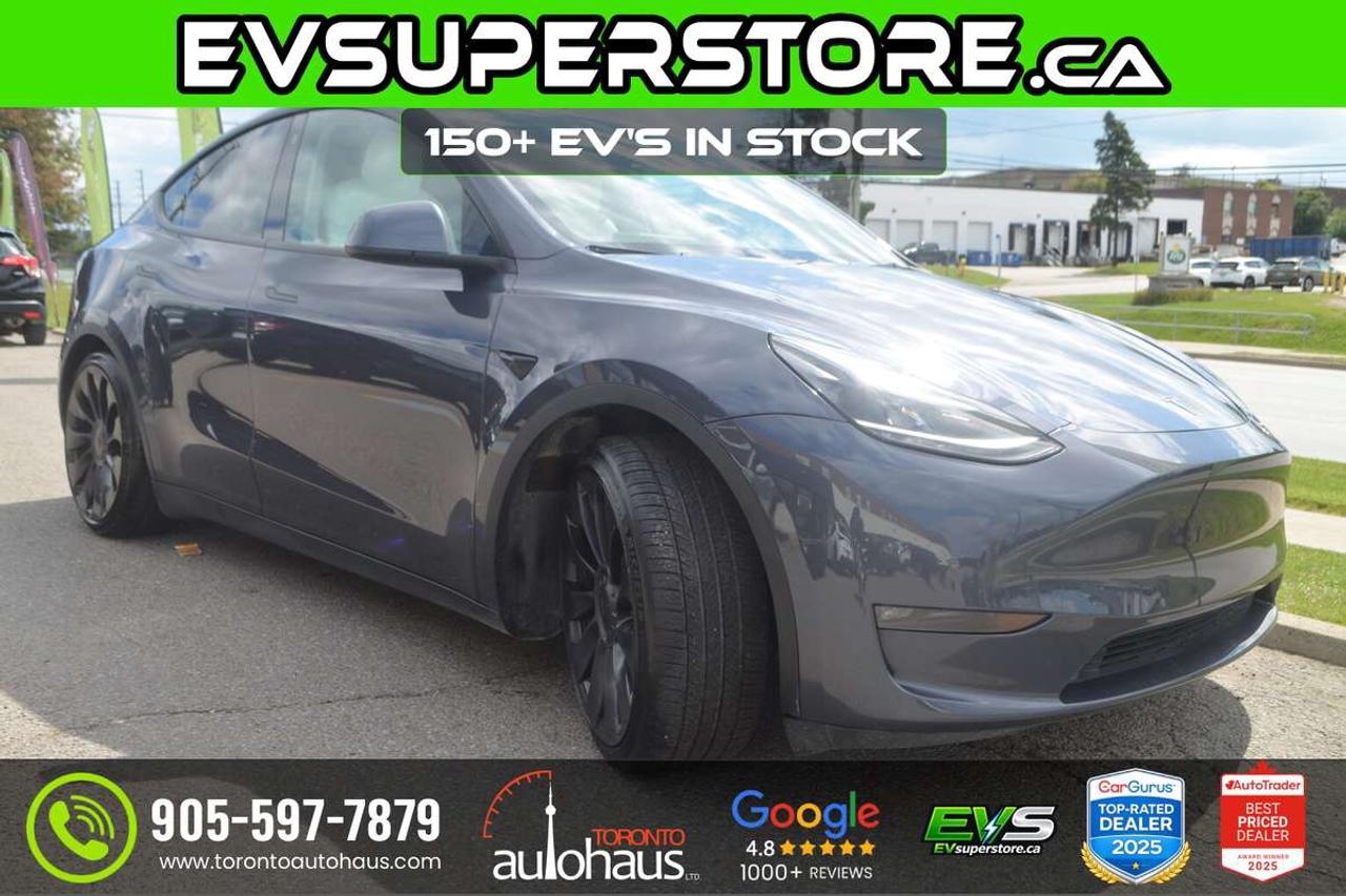 2022 Tesla Model Y PERFORMANCE I WHITE INT I  AT EVSUPERSTORE.CA Photo