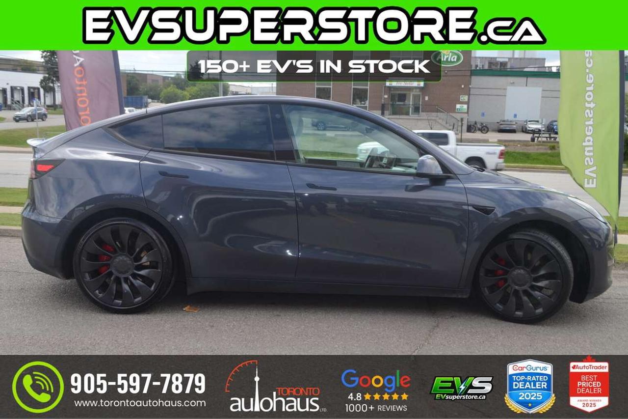 2022 Tesla Model Y PERFORMANCE I WHITE INT I  AT EVSUPERSTORE.CA Photo