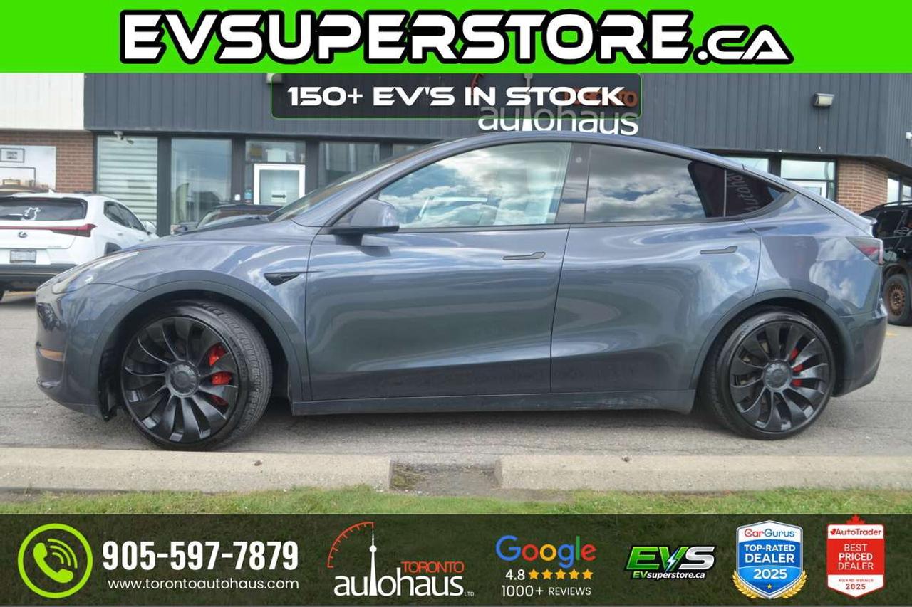 2022 Tesla Model Y PERFORMANCE I WHITE INT I  AT EVSUPERSTORE.CA Photo