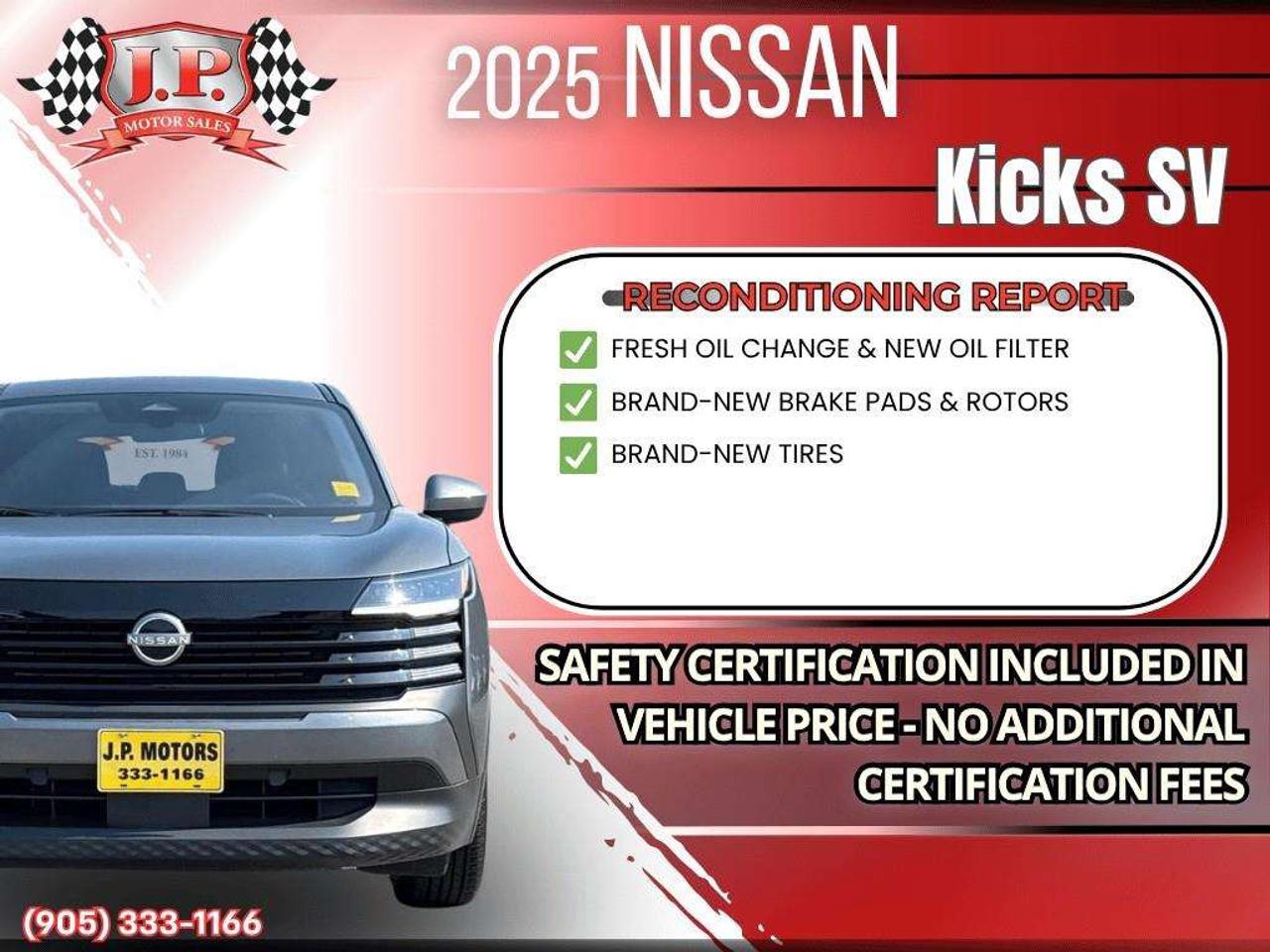 2025 Nissan Kicks SV Apple CarPlay & Android Auto • Remote Start System • Heated Front Seats • Lane Assist • Rear Parking Sensors • SiriusX Photo