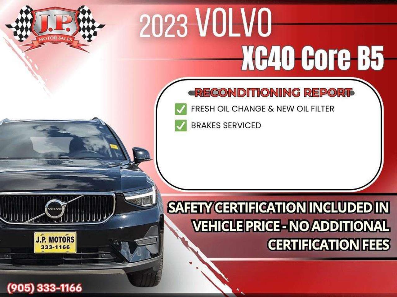 2023 Volvo XC40 B5 Core Apple CarPlay & Android Auto • Heated Front Seats • Lane Assist • Power Driver Seat • Rear Parking Sensors • Siri Photo
