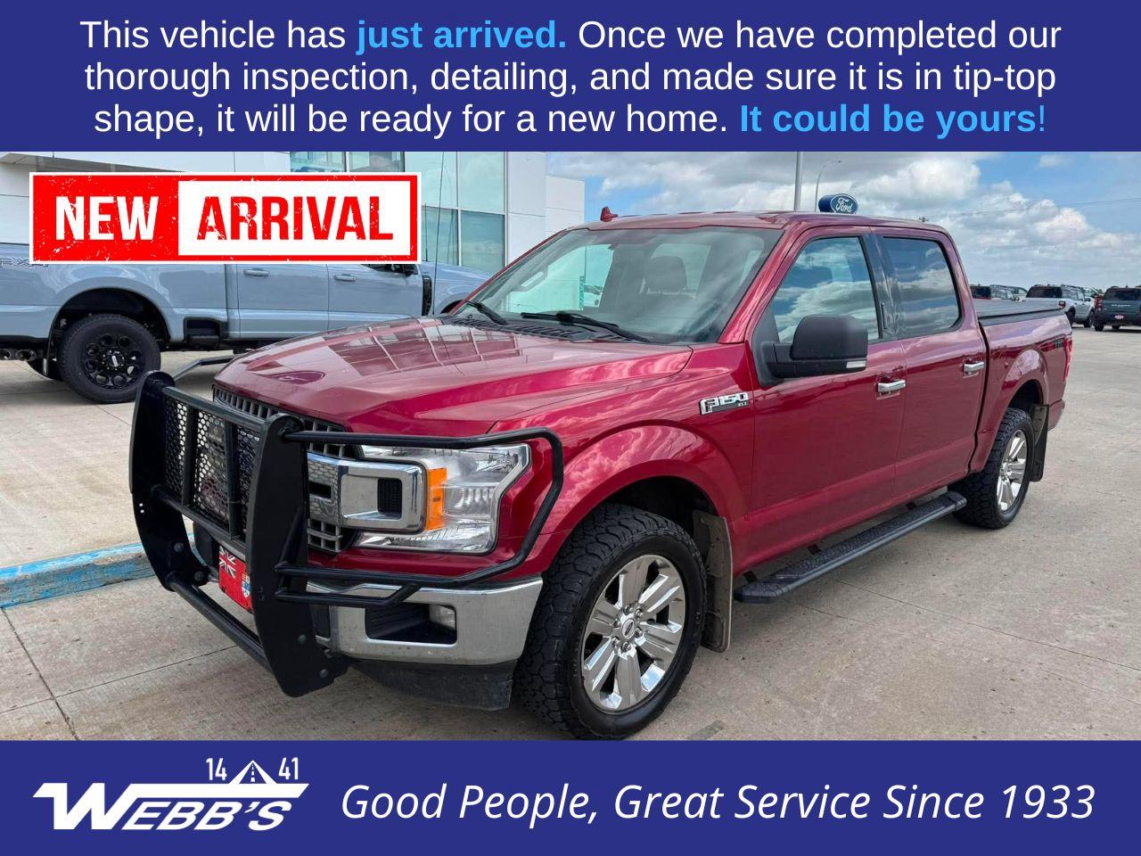 <p>Looking for a truck that can handle anything you throw at it, from tough job sites to weekend adventures? Webbs 1441 has the perfect solution: a robust 2018 Ford F-150 XLT 4WD SuperCrew. This isnt just any pickup; its a proven workhorse built for Canadian conditions, boasting a reliable gasoline engine paired with a smooth automatic transmission and the confidence of 4-wheel drive. With its spacious SuperCrew cabin, youll have ample room for your crew and all their gear, while the 5.5-foot box offers versatile cargo space for everything from lumber to camping equipment. This F-150 has seen 109,000 kilometers of reliable service and is ready for many more.</p><p>&nbsp;</p><p>This 2018 Ford F-150 XLT is more than just a truck; its a partner designed to make your life easier and more capable. Whether youre hauling equipment for a project, towing a trailer for a weekend getaway, or simply navigating the daily grind, this F-150 delivers the power, comfort, and versatility you need. Its rugged construction and legendary Ford toughness mean you can count on it day in and day out. Come down to Webbs 1441 and experience the difference a well-equipped F-150 can make.</p><p>&nbsp;</p><p>Here are five features that truly make this 2018 Ford F-150 XLT stand out:</p><p><br><br></p><ul><li><strong>4-Wheel Drive Capability:</strong> Conquer any terrain or weather condition with confidence, from snowy highways to muddy backroads.</li></ul><p>&nbsp;</p><ul><li><strong>SuperCrew Cab:</strong> Enjoy generous passenger space for up to six adults, ensuring everyone travels in comfort on long hauls or daily commutes.</li></ul><p>&nbsp;</p><ul><li><strong>5.5-Foot Box:</strong> A versatile cargo bed that balances maneuverability with ample space for tools, equipment, or recreational gear.</li></ul><p>&nbsp;</p><ul><li><strong>XLT Trim:</strong> Experience a well-appointed interior with desirable features that enhance both comfort and convenience.</li></ul><p>&nbsp;</p><ul><li><strong>Proven Ford F-150 Reliability:</strong> Benefit from the legendary durability and capability that has made the F-150 a trusted name for generations.</li></ul><p><br><br></p><p><strong><em>Powered by AutoIntelligence&trade;</em></strong></p><p>&nbsp;</p><p>Powered by AutoIntelligence&trade;</p><p>&nbsp;</p>