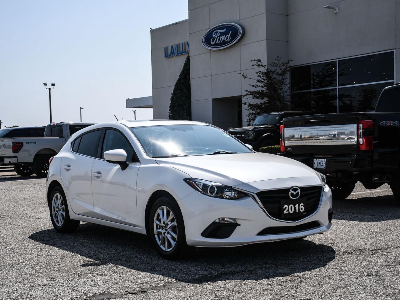 <p>This 2016 Mazda3 GS was a local trade that is in excellent condition, and comes with a free vehicle history report.</p><p>Navigation, heated seats, cruise control, 360, reverse camera, Bluetooth, and much more. All Pre-Owned vehicles come standard with one key. If we received additional keys from the previous owner they will be with the vehicle upon delivery at no cost. Additional keys may be purchased at customers requested and expense.</p><p>We use no haggle, no hassle live market pricing to make sure you are getting the best deal possible. Save time and money and book your test drive today!</p><p>Our finance department deals with all of the major banks and lenders and we will do everything we can to get you approved and secure the lowest interest rate possible.</p><p>Extended warranty options are available.</p><p><strong> Special Sale price listed is available to finance purchases only on approved credit. Price of vehicle may differ with other forms of payment.</strong></p>