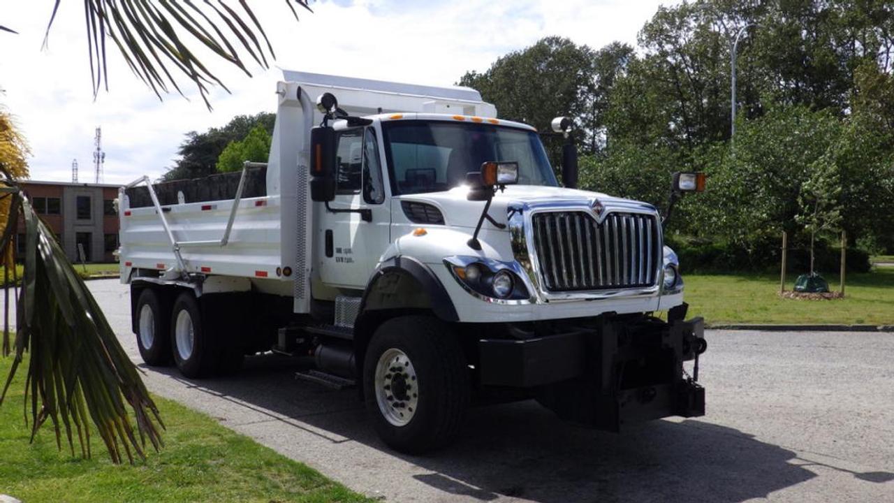 This 2014 International 7500 is powered by a 9.3L 6-cylinder diesel engine paired with an Allison automatic transmission. Configured as a plow-ready dump truck, this heavy-duty truck is suited for municipal road maintenance, snow removal, construction, material hauling, and commercial fleet applications.

The dump body is equipped with a tarp system, while the trucks plow-ready configuration provides a platform for seasonal road maintenance and snow removal operations. Additional equipment includes air brakes, an air-ride drivers seat, battery disconnect switch, air horn, cruise control, air conditioning and heat, AM/FM radio, and power windows, power door locks, and power mirrors.

Finished in white with a black cloth interior, this International 7500 provides a versatile heavy-duty dump truck platform configured for year-round hauling and road maintenance applications. This item is currently OFFSITE. You must register an appointment with our office to schedule an offsite viewing. Appointments must be made a minimum of one business day in advance (and as defined by the days that Repo.com is open for business) before your appointment can be scheduled and confirmed. We may, at our own discretion, instead opt to transport smaller items to Repo.coms main yard for viewing purposes.  $78,810.00 plus $375 processing fee, $79,185.00 total payment obligation before taxes.   Listing report, warranty, contract commitment cancellation fee. All above specifications and information is considered to be accurate but is not guaranteed and no opinion or advice is given as to whether this item should be purchased. We do not allow test drives due to theft, fraud, acts of vandalism and undetectable impaired driving. Instead we provide the following benefits: Complimentary Warranty (with options to extend), Limited Money Back Satisfaction Guarantee on Fully Completed Contracts, Contract Commitment Cancellation, and an Open-Ended Sell-Back Option. Ask seller for details or call 604-522-REPO(7376) to confirm listing availability.