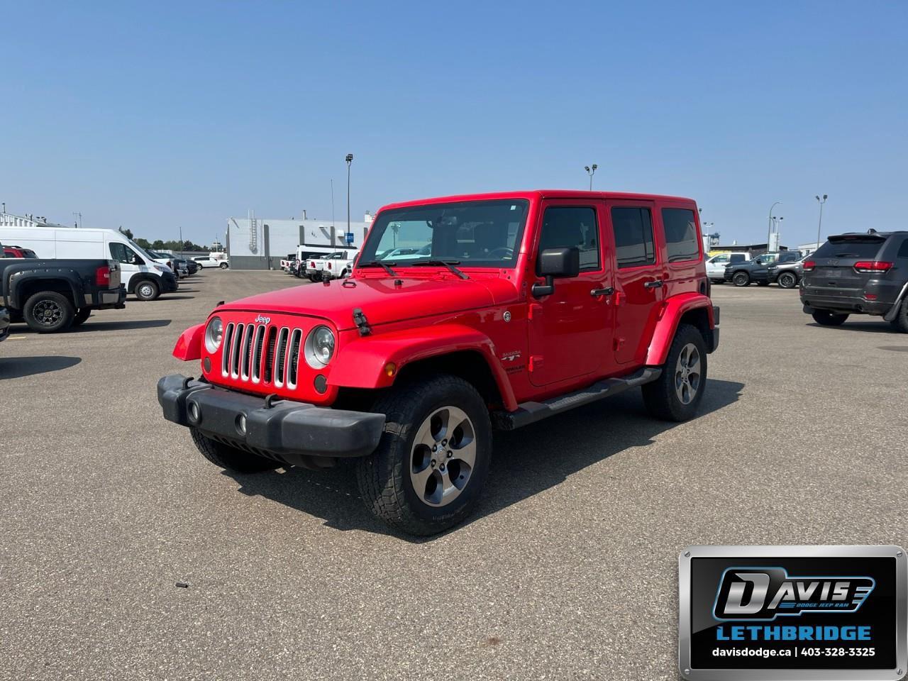 Used 2016 Jeep Wrangler Unlimited Sahara for sale in Lethbridge, AB