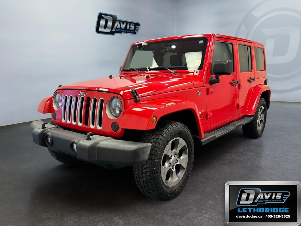 Used 2016 Jeep Wrangler Unlimited Sahara -  A/C for sale in Lethbridge, AB