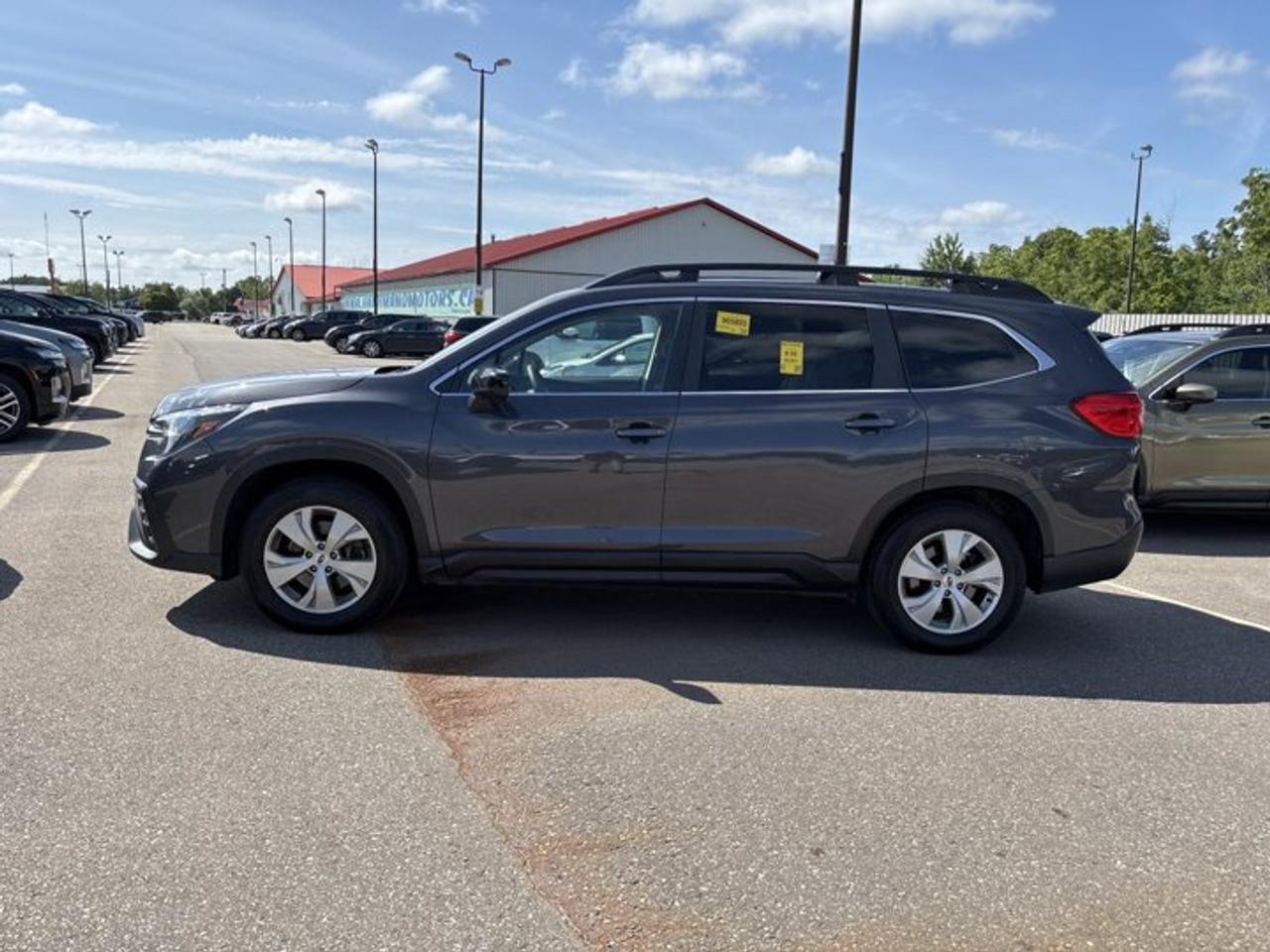 // ACCIDENT FREE!! //<br /><br />This 2023 Subaru Ascent Convenience is a smart choice for busy family life in Cayuga. It blends strong turbo power, all-weather confidence, and everyday comfort in one well-sized SUV. Finished in Grey with a Black interior, this accident-free Subaru Ascent Convenience has 85,831 km and is ready for many more adventures.<br /><br />With four doors, a smooth CVT automatic transmission, and a 2.4-litre gas engine, this used SUV delivers easy driving in town and calm highway manners. The Subaru Ascent Convenience is known for practical space, a solid driving feel, and useful technology that helps make every trip simple.<br /><br />FEATURES OF THE Ascent Convenience | No Accidents<br /><br />   Grey exterior with Black interior finish<br />   2.4-litre turbocharged gas boxer engine<br />   CVT automatic with dual shift mode<br />   Accident-free SUV with 85,831 km<br /><br />ADVANCED SAFETY FEATURES<br /><br />   Backup camera helps with reversing confidence<br />   Lane departure warning adds extra awareness<br />   Adaptive cruise control supports highway driving<br />   Stability control and ABS boost control<br /><br />The Subaru Ascent Convenience is built to help drivers feel composed in changing road conditions. Safety features in this SUV include driver and passenger airbags, side impact airbags, head side airbags, child safety locks, and a passenger airbag sensor for added peace of mind on every drive.<br /><br />PERFORMANCE AND EFFICIENCY<br /><br />   2.4-litre engine delivers smooth turbocharged performance<br />   CVT supports steady and efficient driving<br />   Dual shift mode adds driving flexibility<br />   Power steering helps easy low-speed handling<br /><br />This 2023 Subaru Ascent Convenience offers a balanced mix of power and control. Its 2.4-litre gas engine works well with the continuously variable transmission for smooth acceleration, while the responsive steering and composed road feel help make daily errands and long trips equally enjoyable.<br /><br />COMFORT AND CONVENIENCE<br /><br />   Heated front seats add cold-weather comfort<br />   Dual-zone climate control aids cabin comfort<br />   Rear climate control helps second-row passengers<br />   Power driver seat with lumbar support<br /><br />Inside, the Subaru Ascent Convenience is set up for daily ease. Front air conditioning, rear air conditioning, automatic climate control, power windows, automatic door locks, heated mirrors, electric mirrors, and rear trunk access all help this SUV fit family routines with less effort.<br /><br />TECHNONOLGY AND CONNECTIVITY<br /><br />   Apple CarPlay keeps apps within reach<br />   Android Auto adds simple smartphone integration<br />   Bluetooth integration supports hands-free communication<br />   Satellite radio and HD Radio included<br /><br />This 2023 Subaru Ascent Convenience keeps drivers connected without making the cabin feel busy. Steering wheel audio controls, an adjustable steering wheel, automatic headlights, and ambient lighting package details all add to a modern and user-friendly driving experience.<br /><br />CARGO SPACE<br /><br />   Rear trunk access simplifies daily loading<br />   Four-door layout improves passenger entry ease<br />   Spacious SUV design suits family hauling<br />   Versatile area supports errands and travel<br /><br />The Subaru Ascent Convenience offers the kind of space families appreciate. Whether you are loading groceries, sports gear, or travel bags, this SUV gives you practical room and a useful layout that works well for both weekday tasks and weekend plans.<br /><br />AWARDS & RECOGNITIONS<br /><br />   Top Safety Pick, Insurance Institute for Highway Safety, 2023<br /><br />WHAT OTHER OWNERS LIKE<br /><br />   Smooth ride for family road trips<br />   Strong turbo power for confident merging<br />   Easy-to-use infotainment and phone connection<br />   Comfortable cabin with useful passenger space<br /><br />This 2023 Subaru Ascent Convenience | No Accidentss VIN is: 4S4WMAAD2P3453689.<br /><br />WHY CHOOSE US? <br /><br />Honest & Transparent Buying Experience: Weve been a trusted name in business since 1984.<br /><br />STRAIGHTFORWARD PRICING:<br />Our Advertised Price Includes:<br />>>Safety Certification (No separate fee!)<br />>>30-Day 100% Mechanical Warranty<br />>>FREE Carfax History Report.<br />>>No upcharge for paying cash.<br />(Prices Exclude HST and Licensing Fees only.)<br /><br />>>Browse 300+ vehicles all in ONE LOCATION<br /><br />EASY FINANCING: Great rates & open loans<br /><br />WE BUY CARS: Get Top Dollar for your trade-in, or sell us your vehicle for CASH! Even if you dont buy from us!<br /><br />STOP BY TODAY<br />Treat yourself - stop by Haldimand Motors Ltd. located at 42 Talbot St E, Cayuga, ON N0A 1E0 to make this car yours today!<br /><br />https://www.haldimandmotors.com/used/stock-461135.html